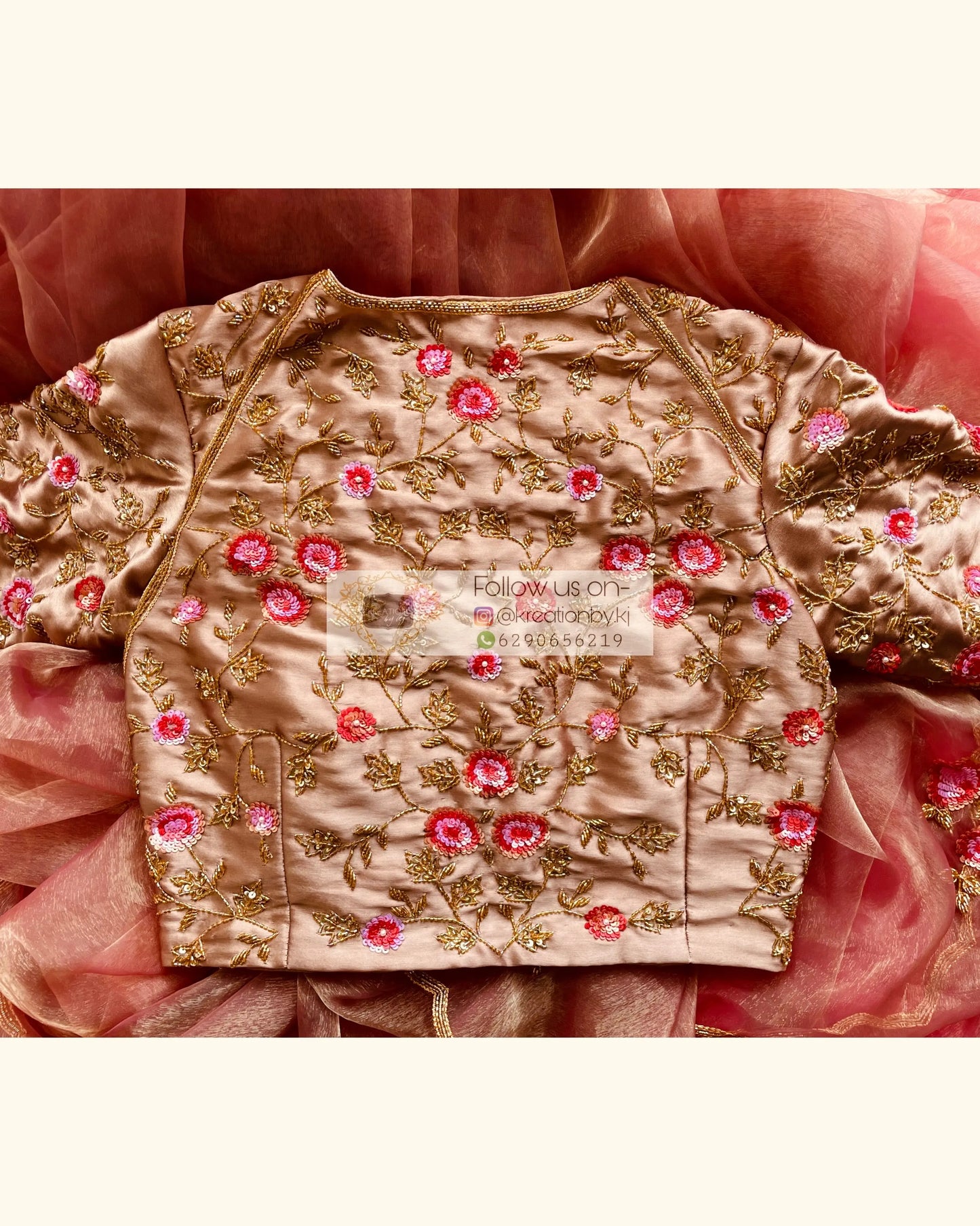 Mink Rose Blouse Piece kreationbykj