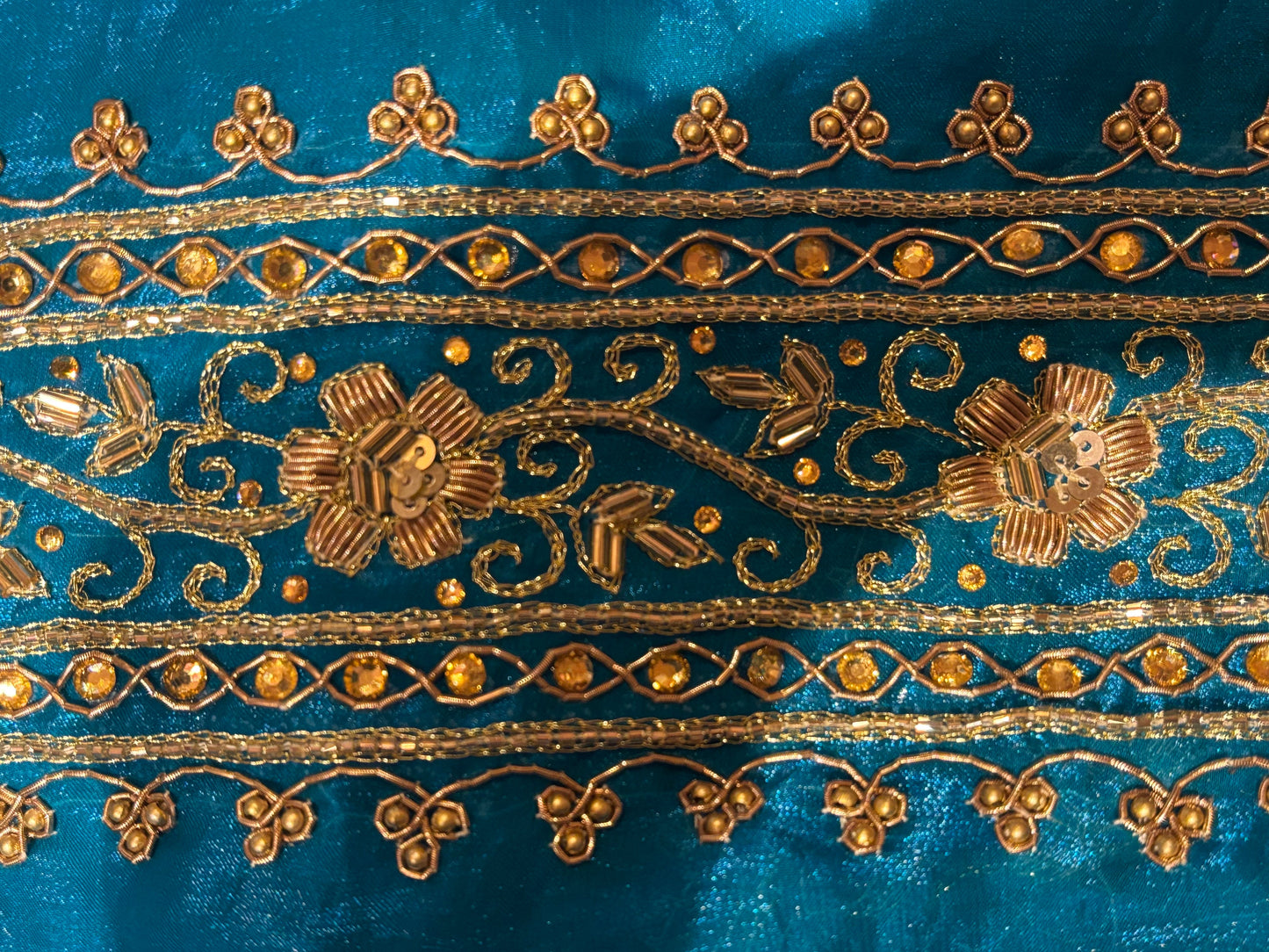Persian Blue Zarina Saree kreationbykj