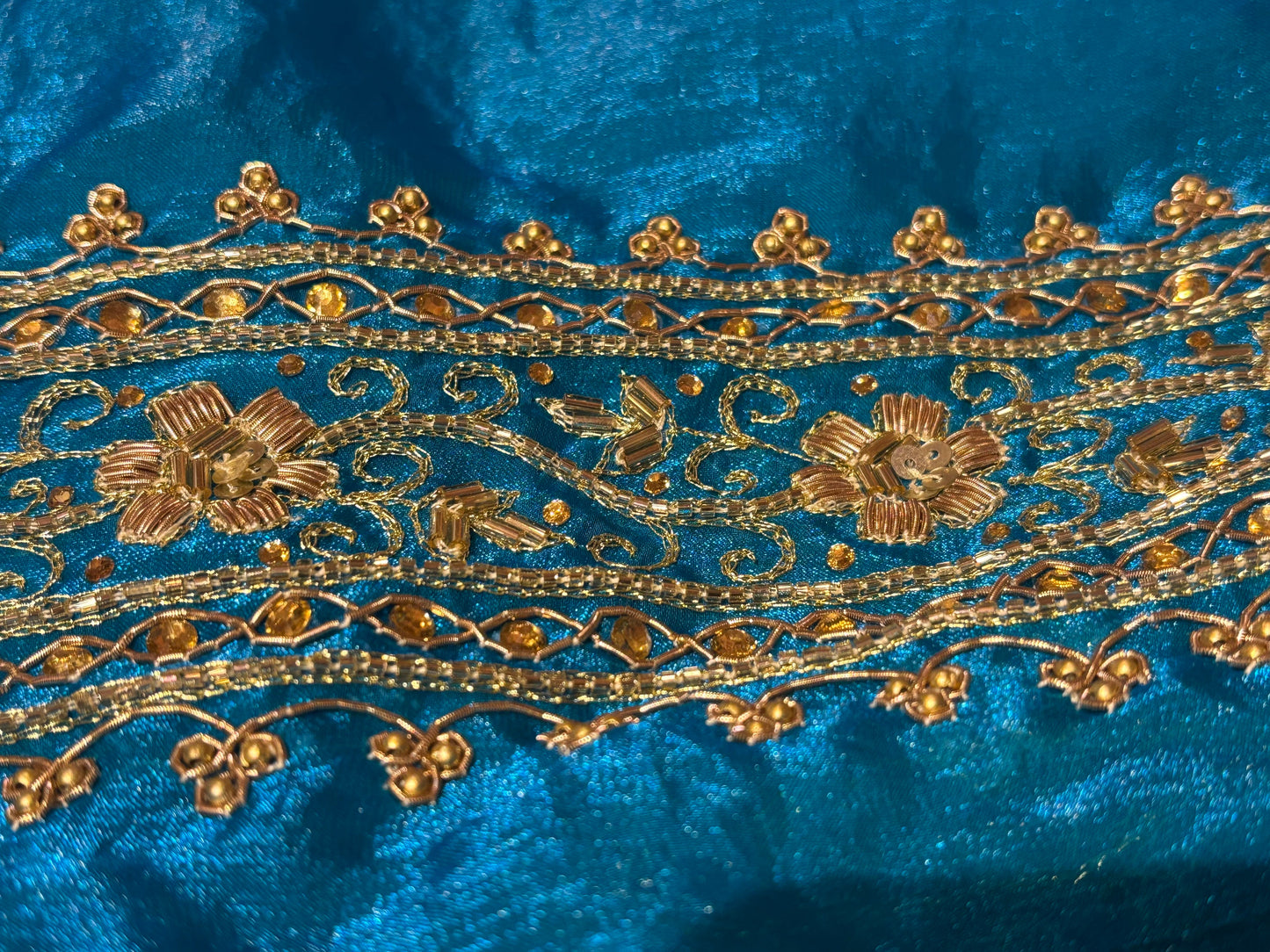Persian Blue Zarina Saree kreationbykj