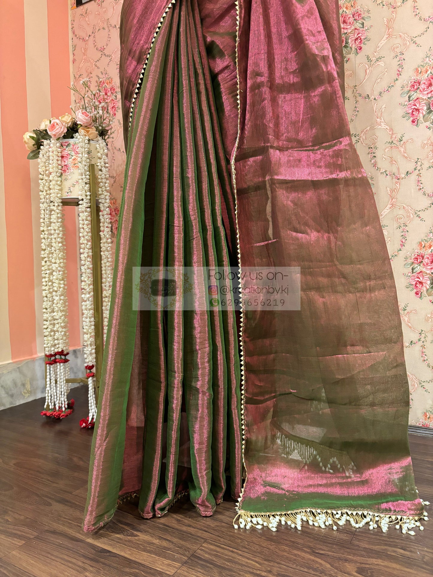 Dhup Chhaon Tissue Saree kreationbykj