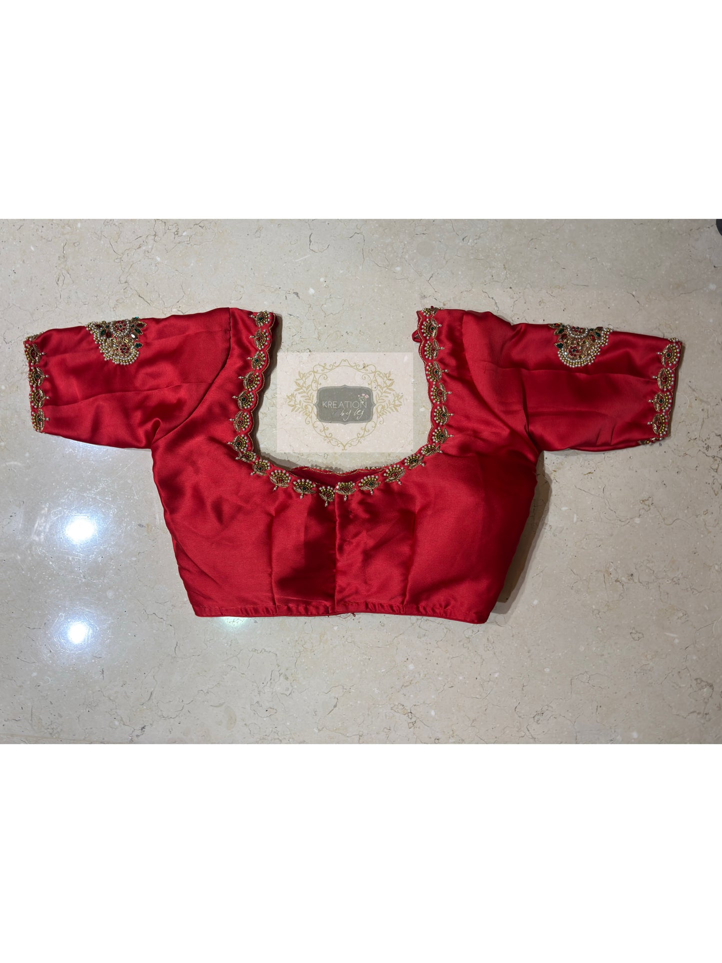 Crimson Red Kurmaie Saree