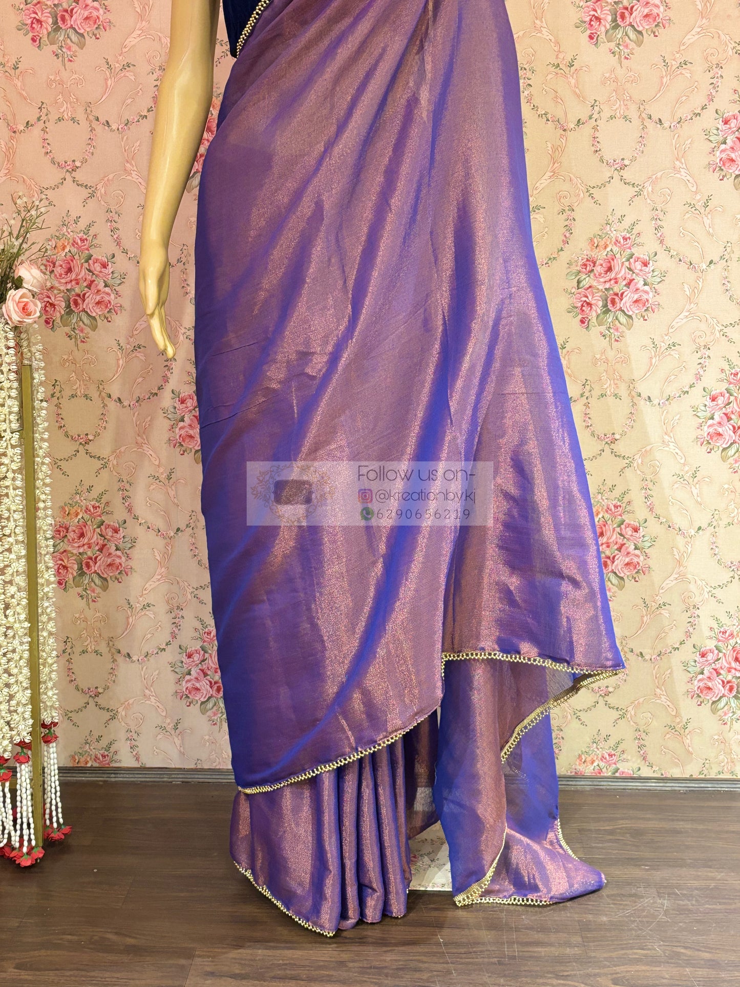 Dual Tone Tissue Saree