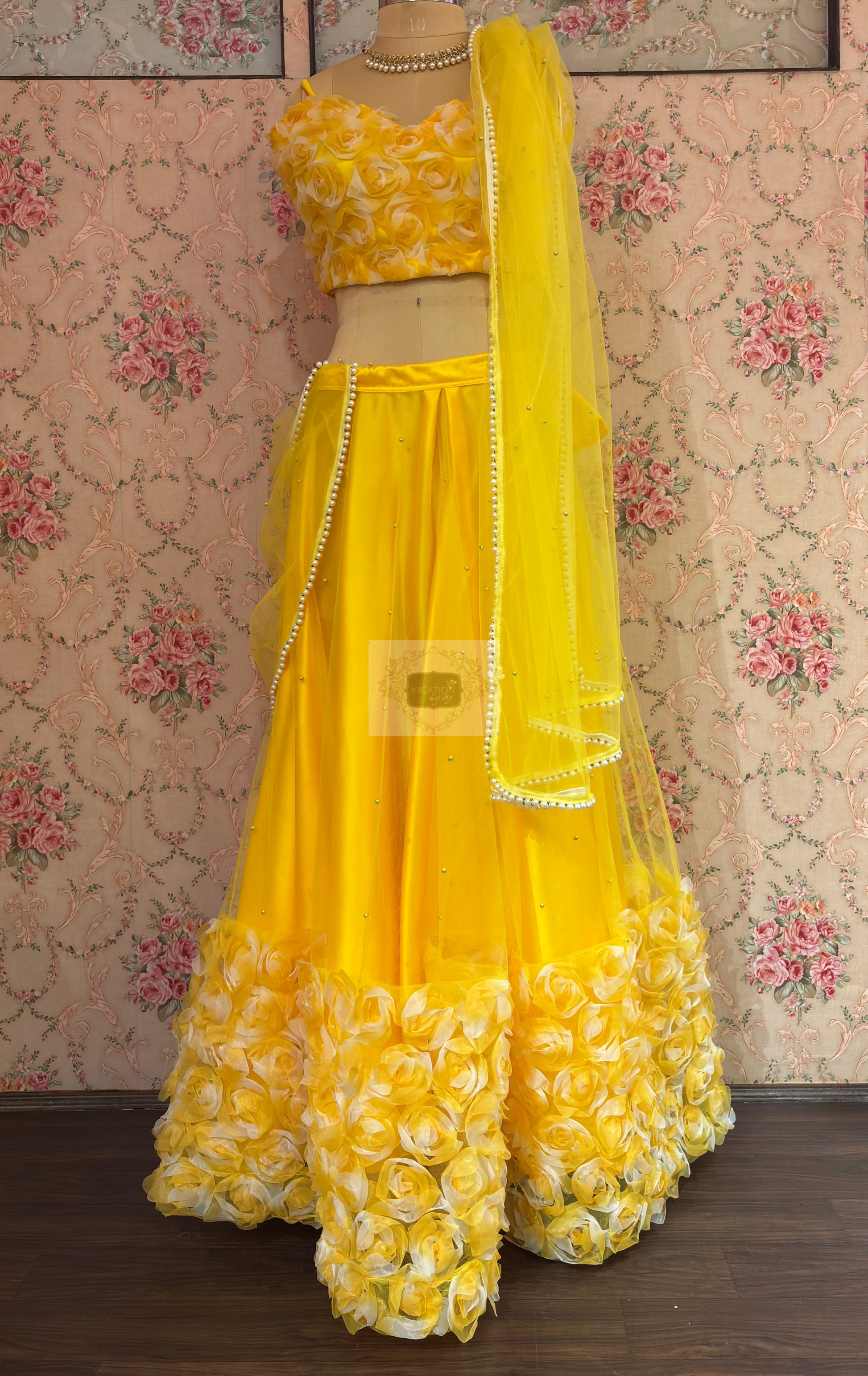 Blush Bloom Lehenga - kreationbykj