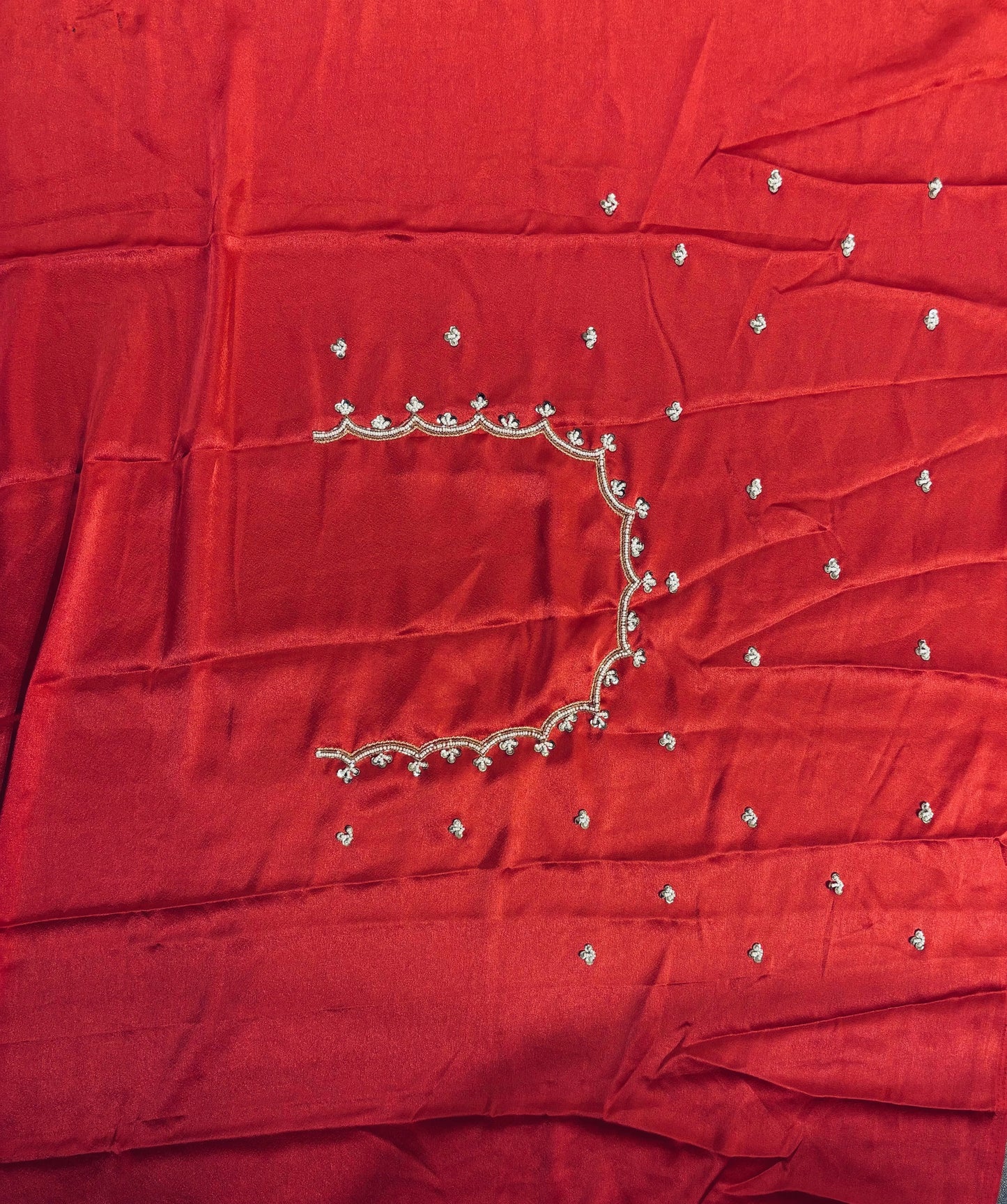 Gulab Khas Ombre Mehraab Jaal Cutdana Saree kreationbykj