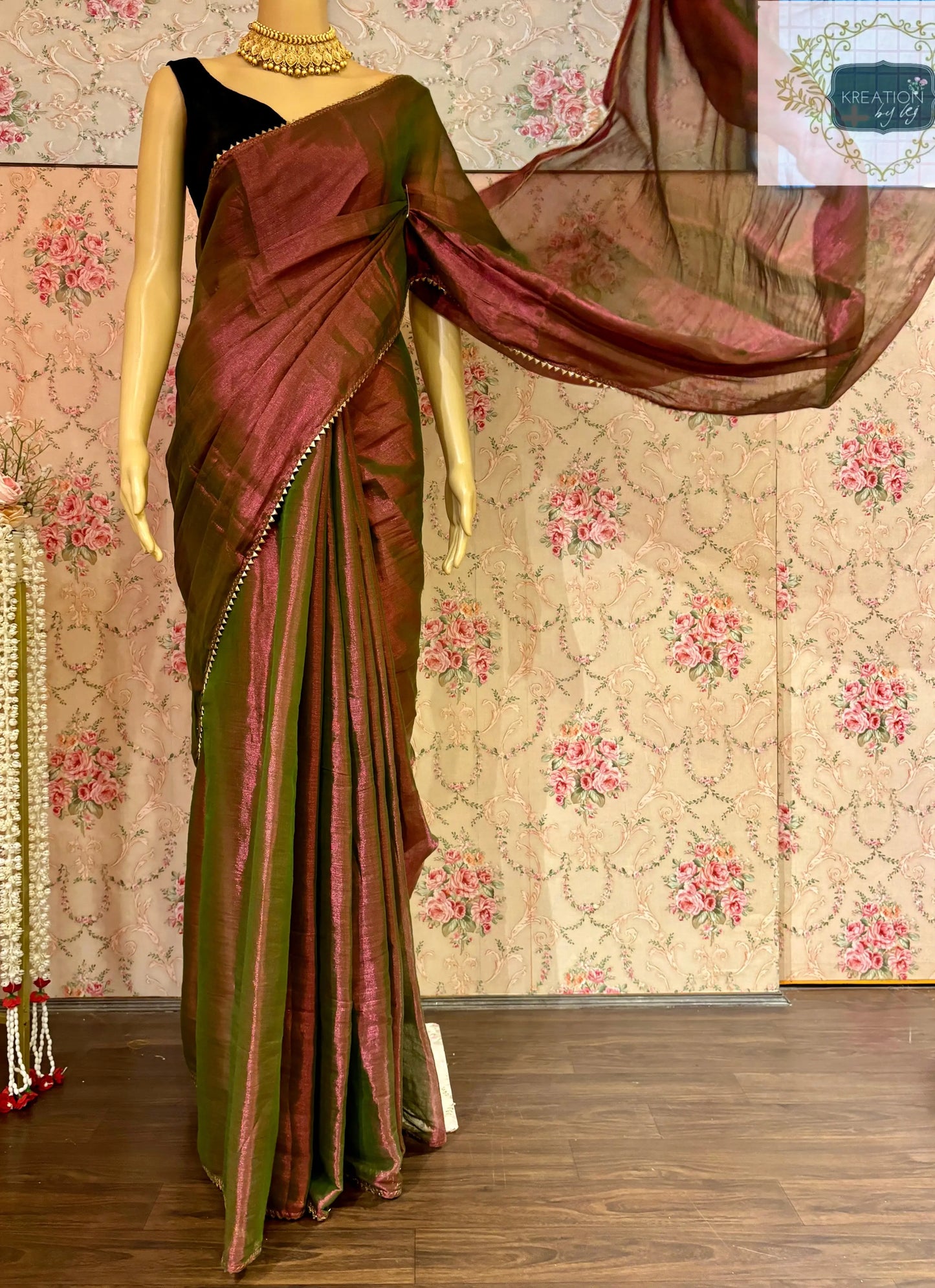 Dhup Chhaon Tissue Saree kreationbykj