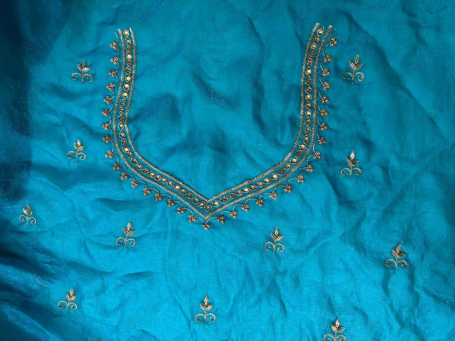 Persian Blue Zarina Saree kreationbykj