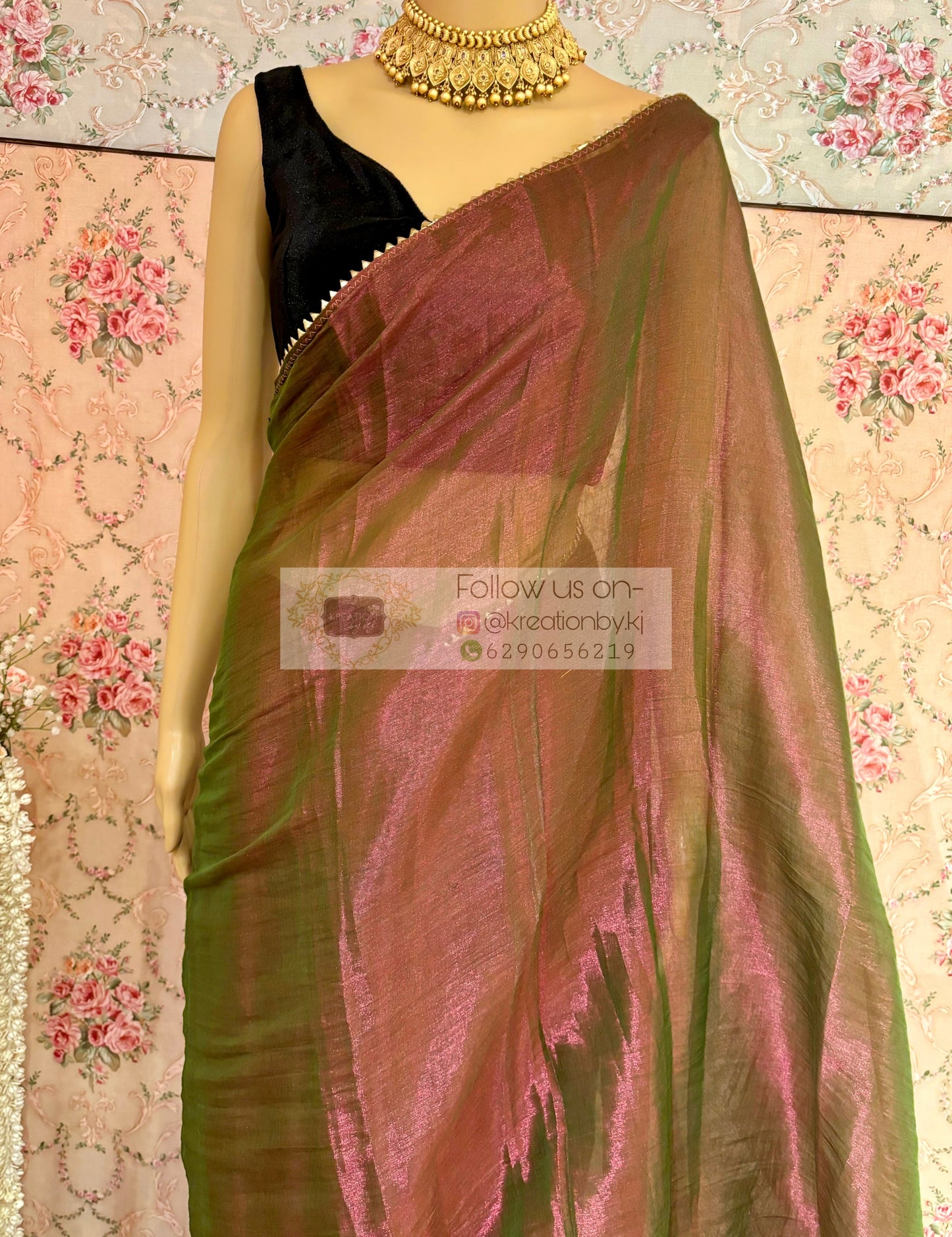 Dhup Chhaon Tissue Saree kreationbykj