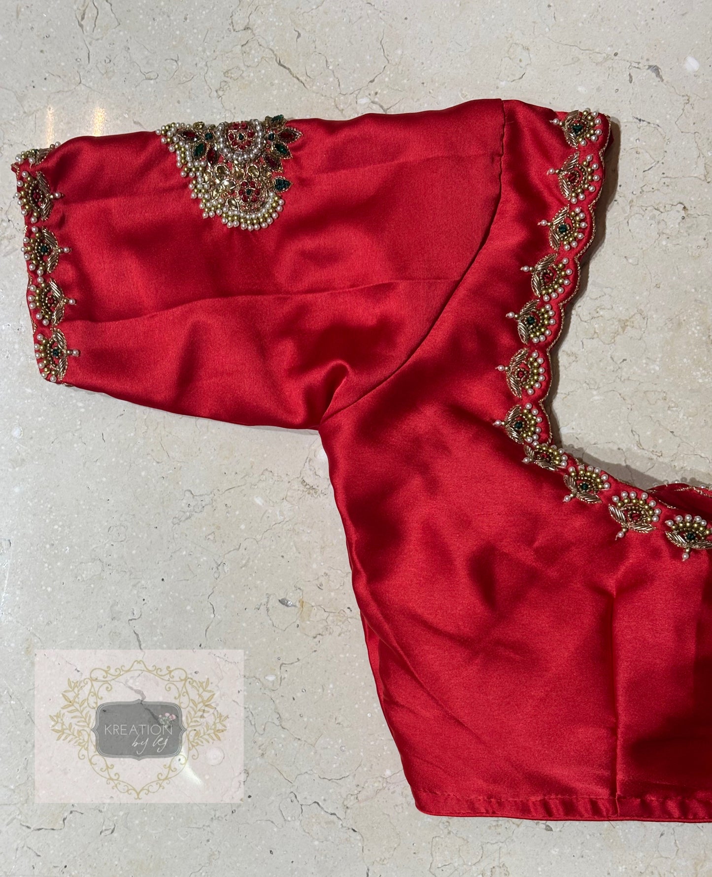 Crimson Red Kurmaie Saree