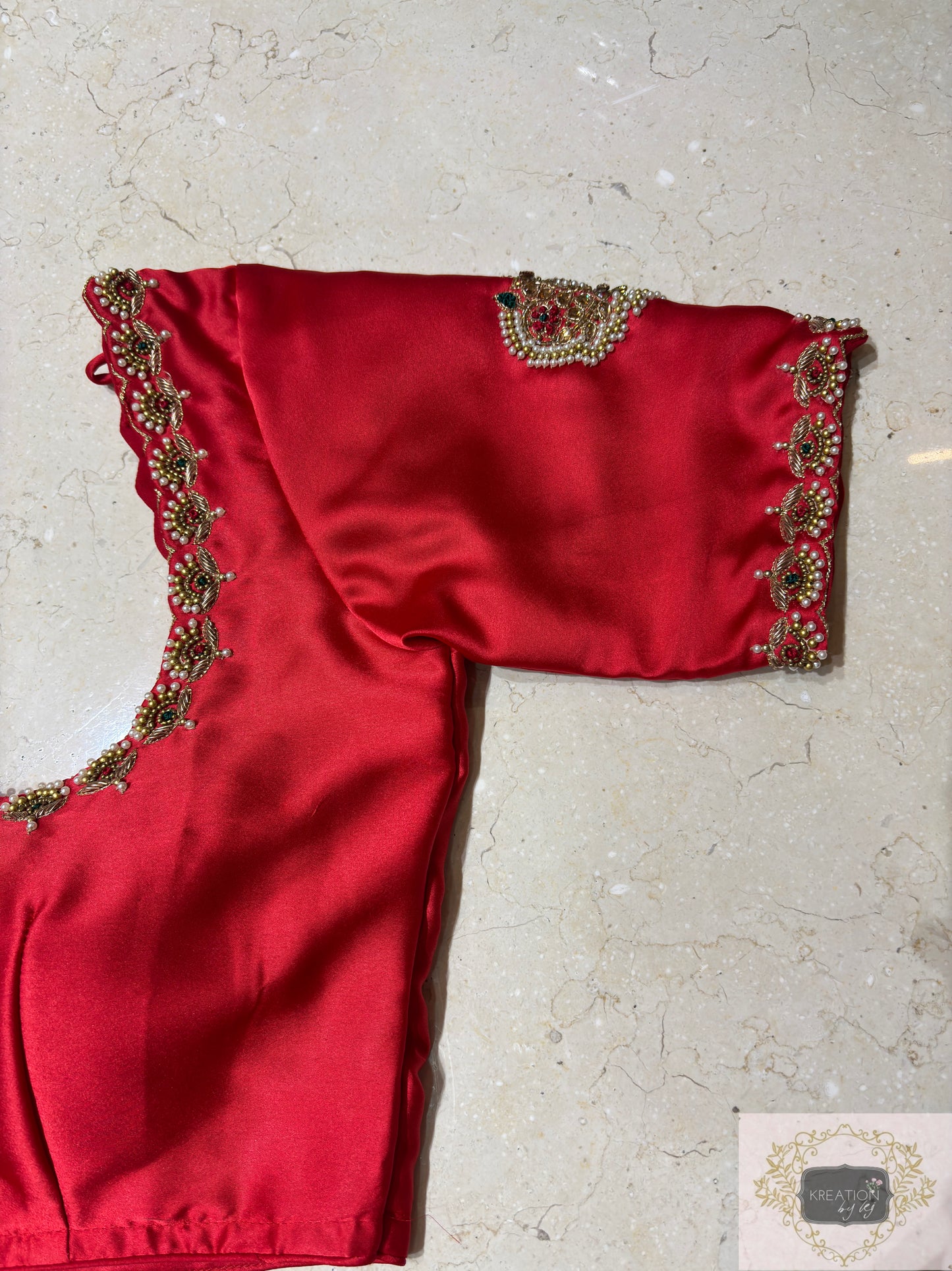 Crimson Red Kurmaie Saree