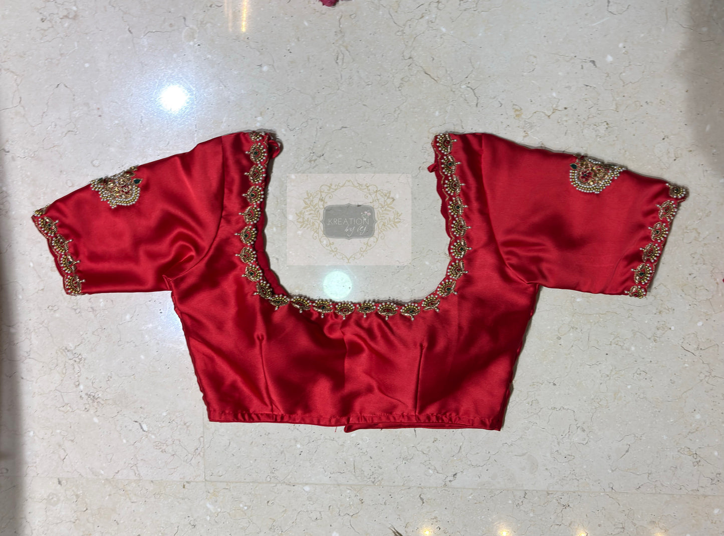 Crimson Red Kurmaie Saree