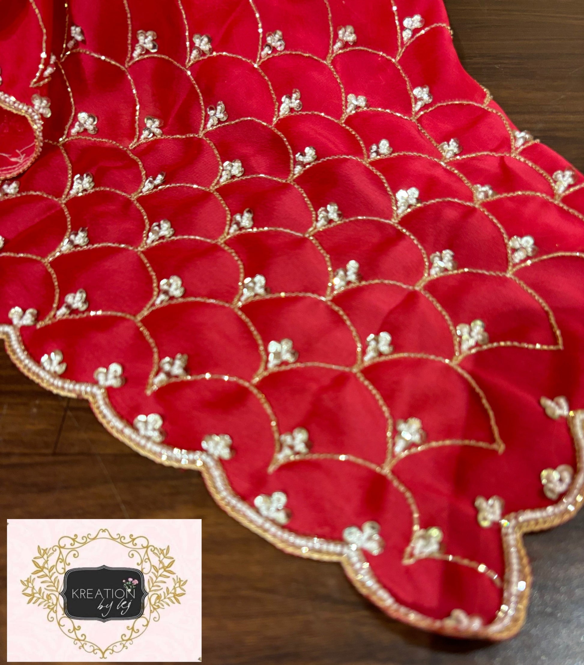 Barbie Pink Ombré Mehraab Jaal Saree kreationbykj