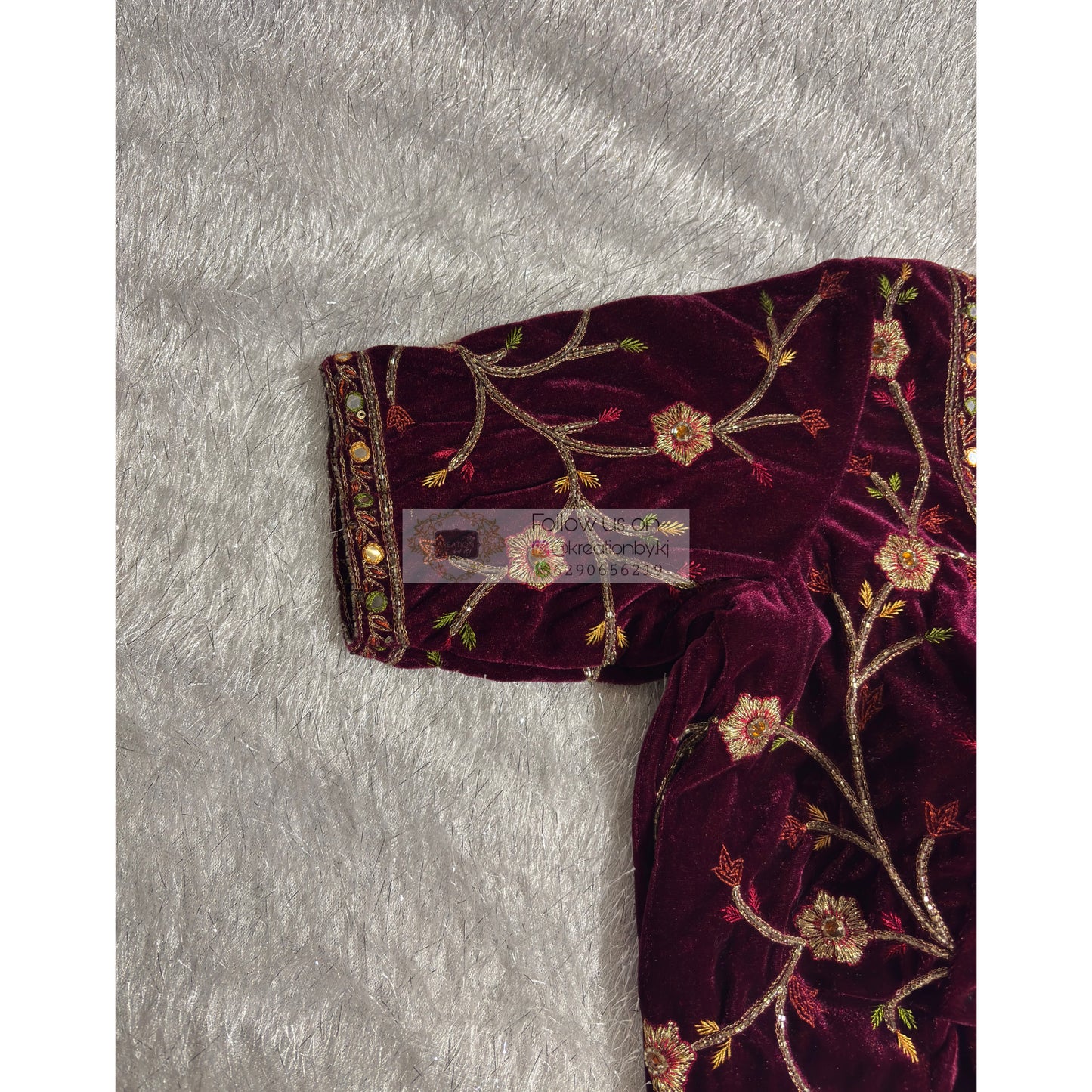 Velevt Blouse kreationbykj