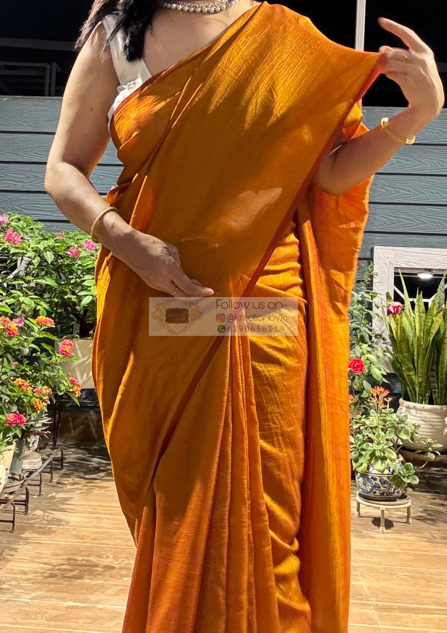 Mustard Yellow Soft Saree kreationbykj