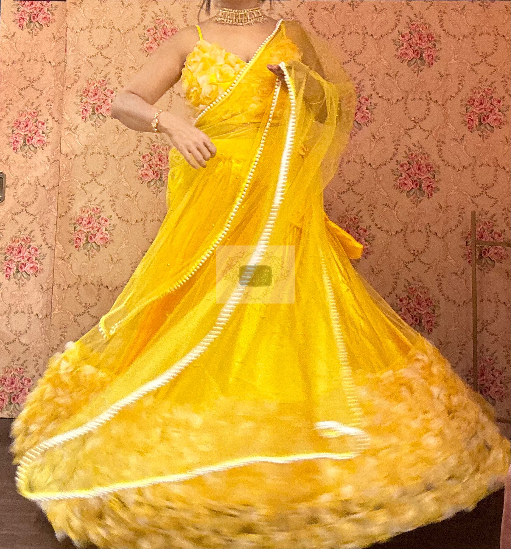 Blush Bloom Lehenga - kreationbykj