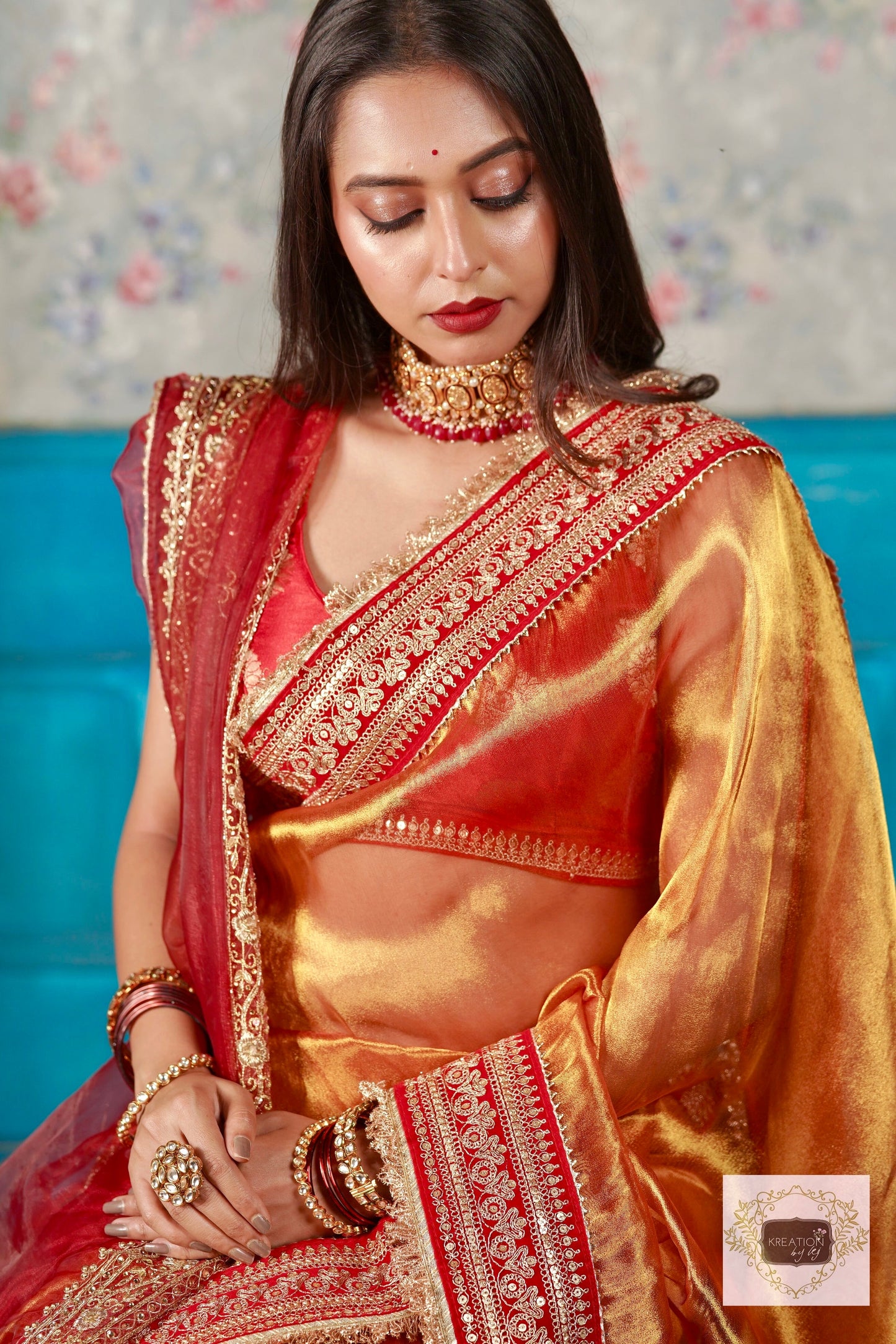 Eternal Elegance Banno Saree kreationbykj