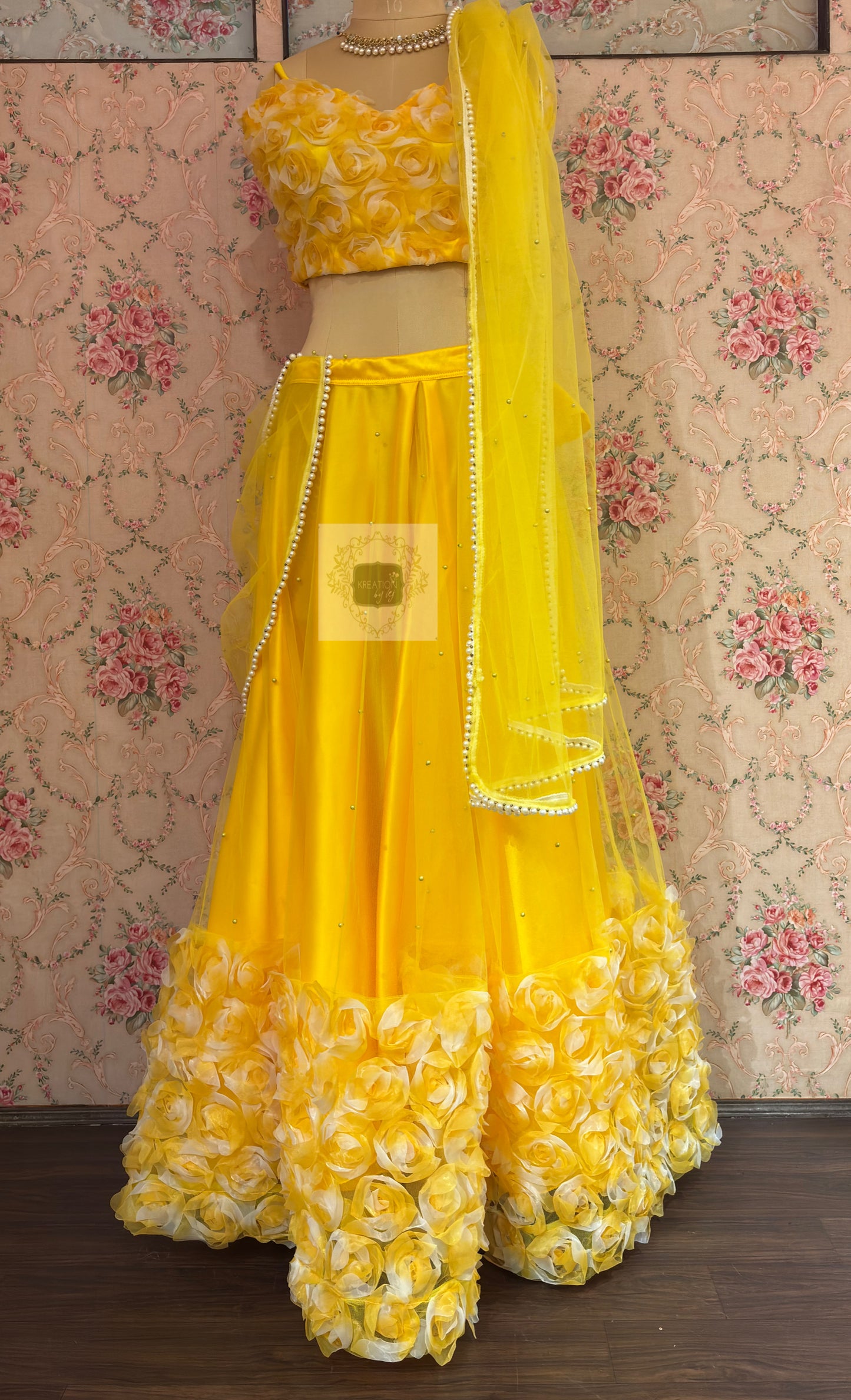 Blush Bloom Lehenga - kreationbykj