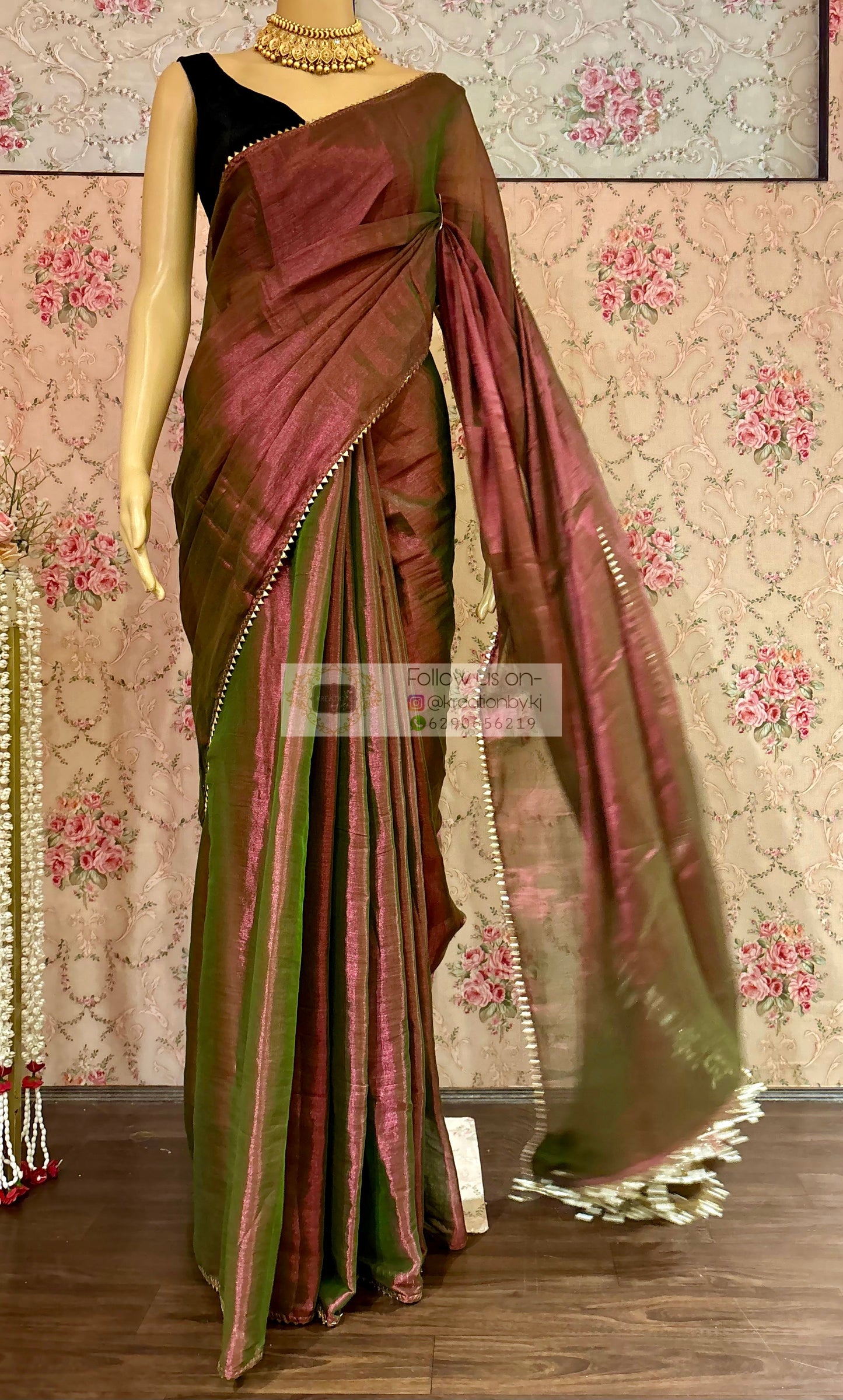 Dhup Chhaon Tissue Saree kreationbykj