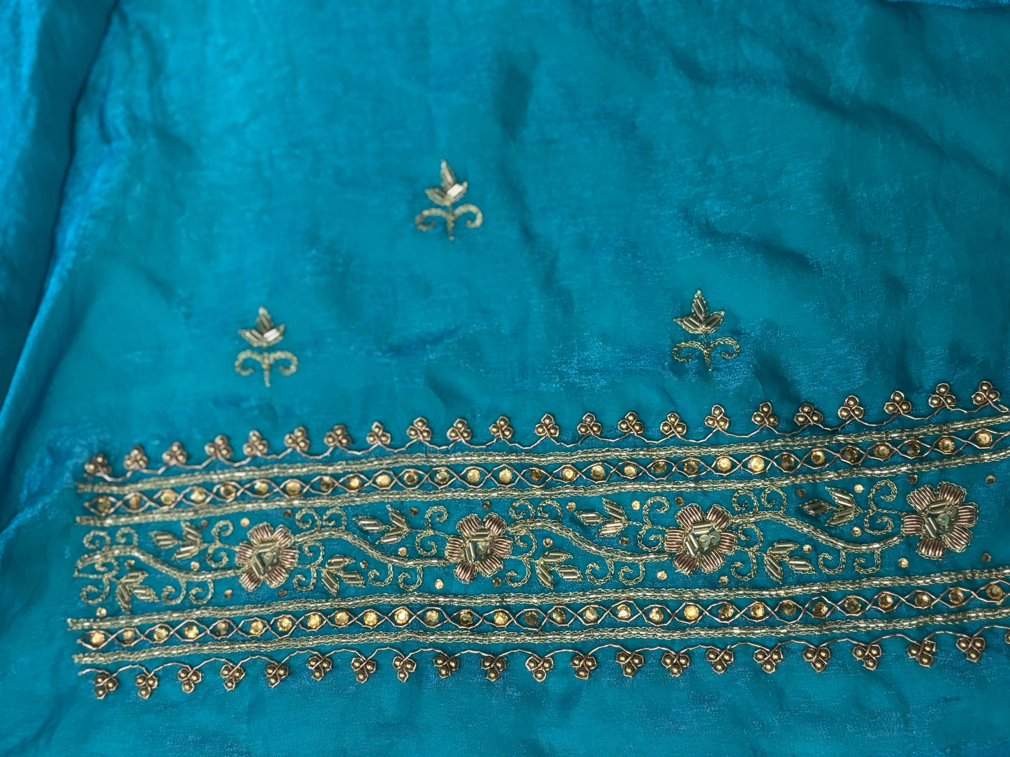 Persian Blue Zarina Saree kreationbykj