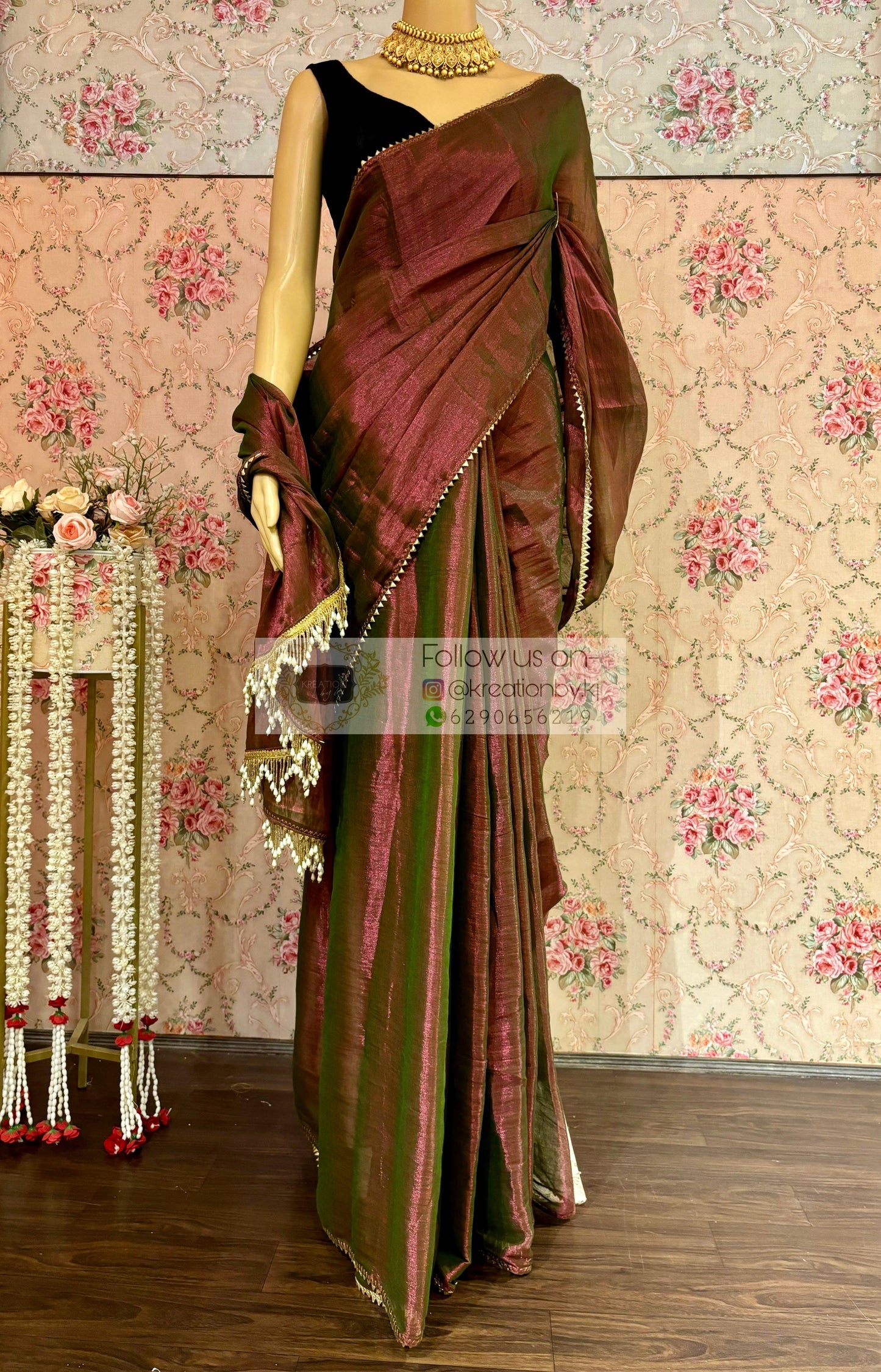 Dhup Chhaon Tissue Saree kreationbykj