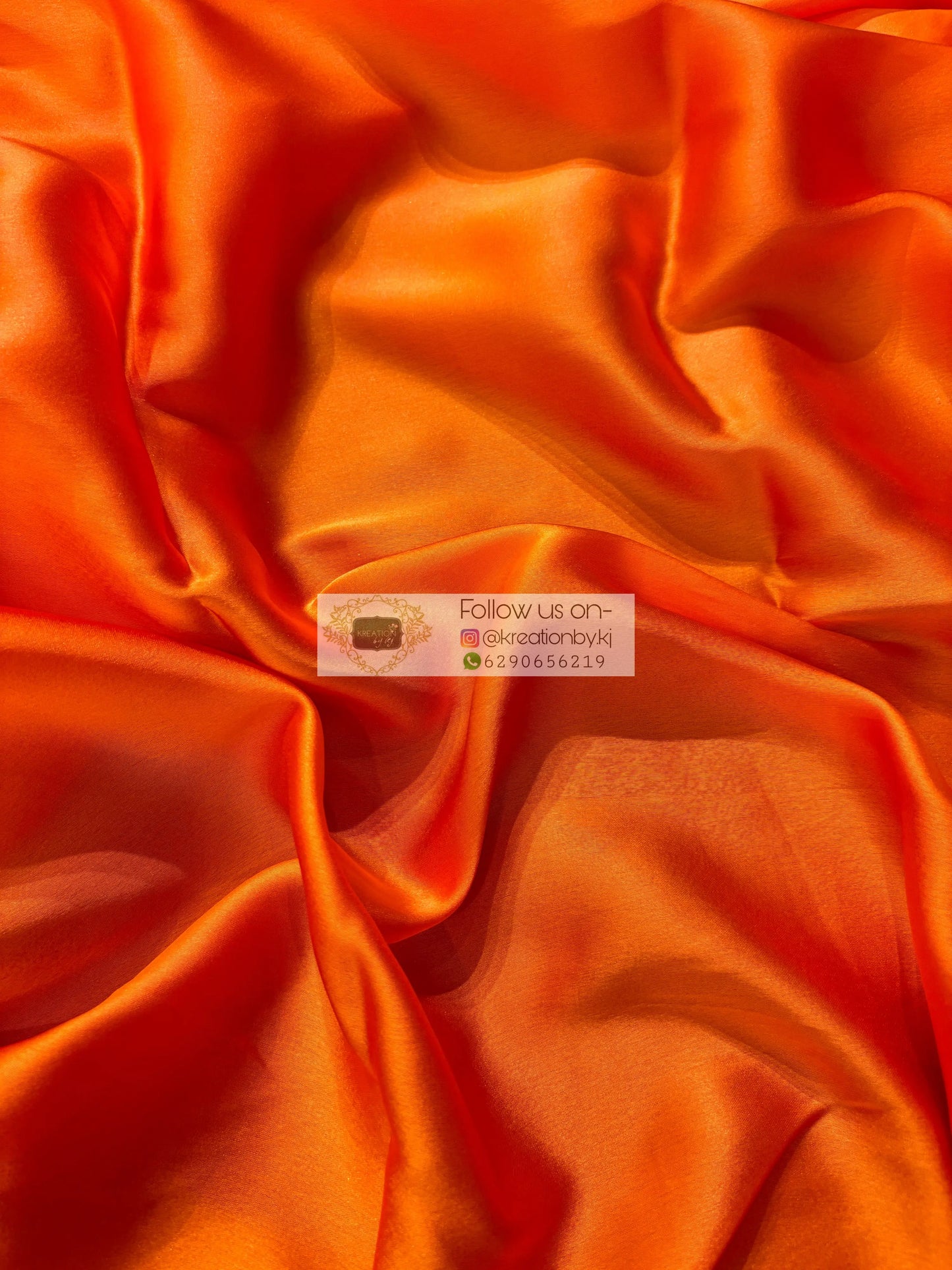 Komola Satin Silk Saree with Handmade Tassels on Pallu kreationbykj