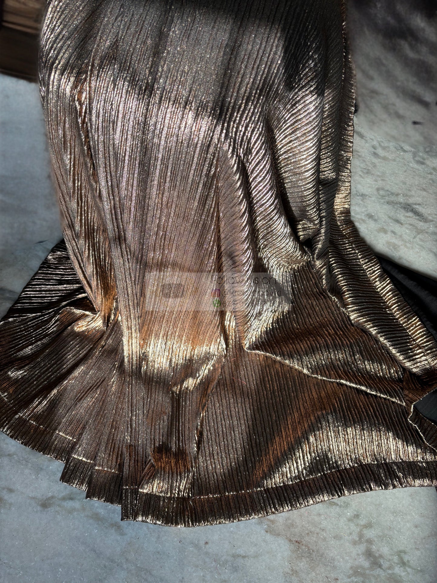 Black and Gold Cocktail Saree kreationbykj