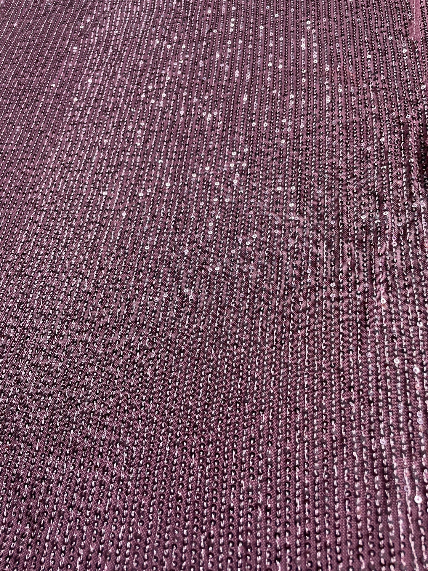 Mauve Sequins Fabric kreationbykj