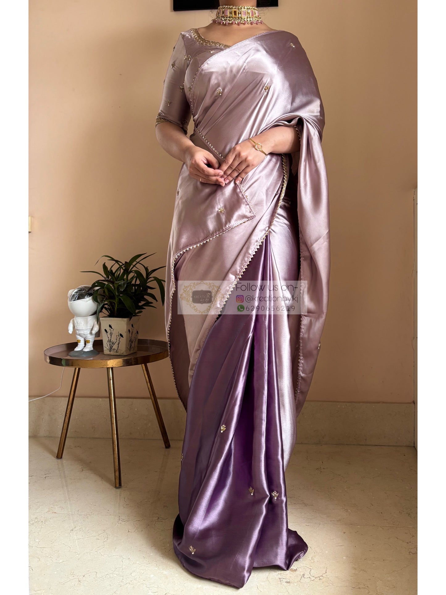 Clematis Cocktail Saree Kreation by KJ