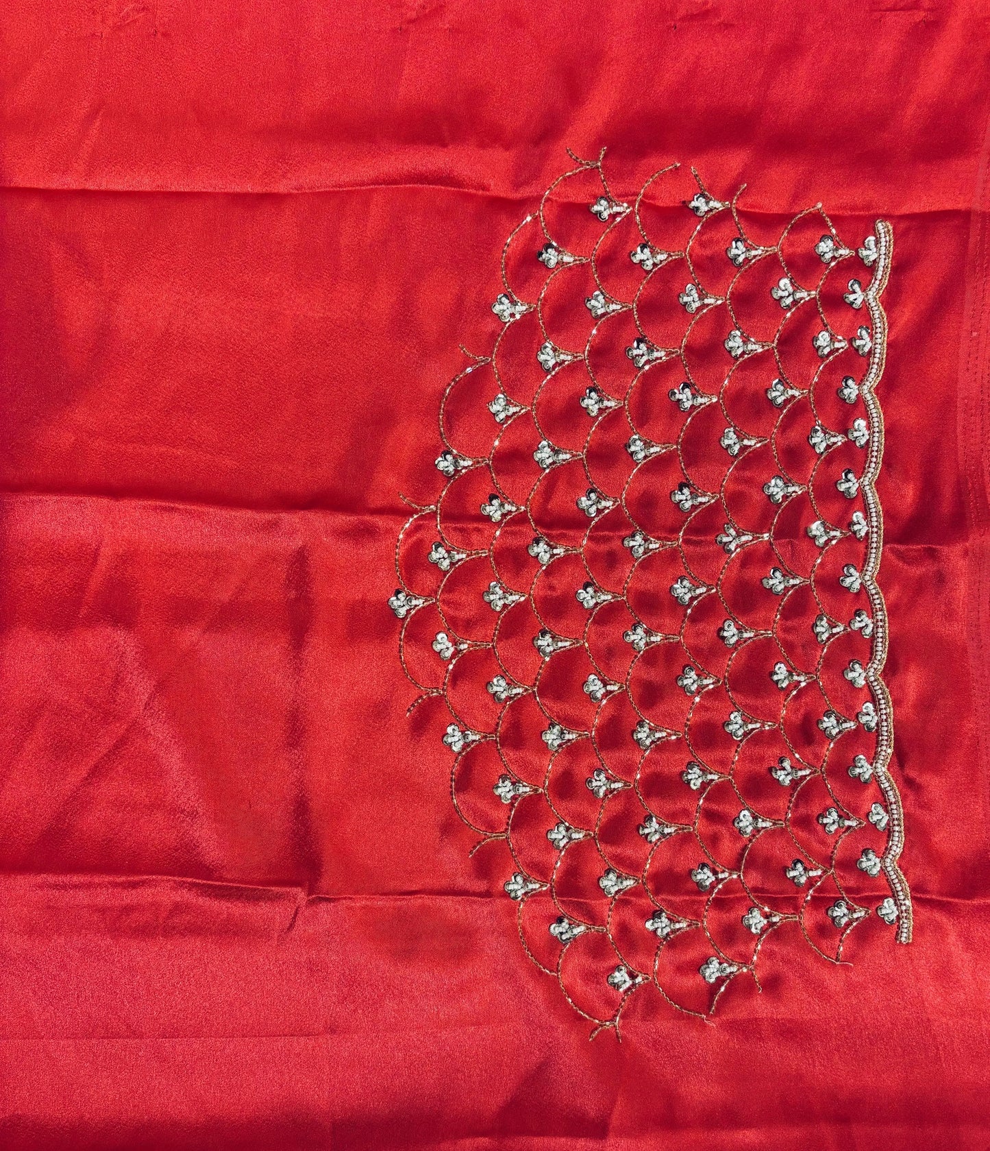 Gulab Khas Ombre Mehraab Jaal Cutdana Saree kreationbykj