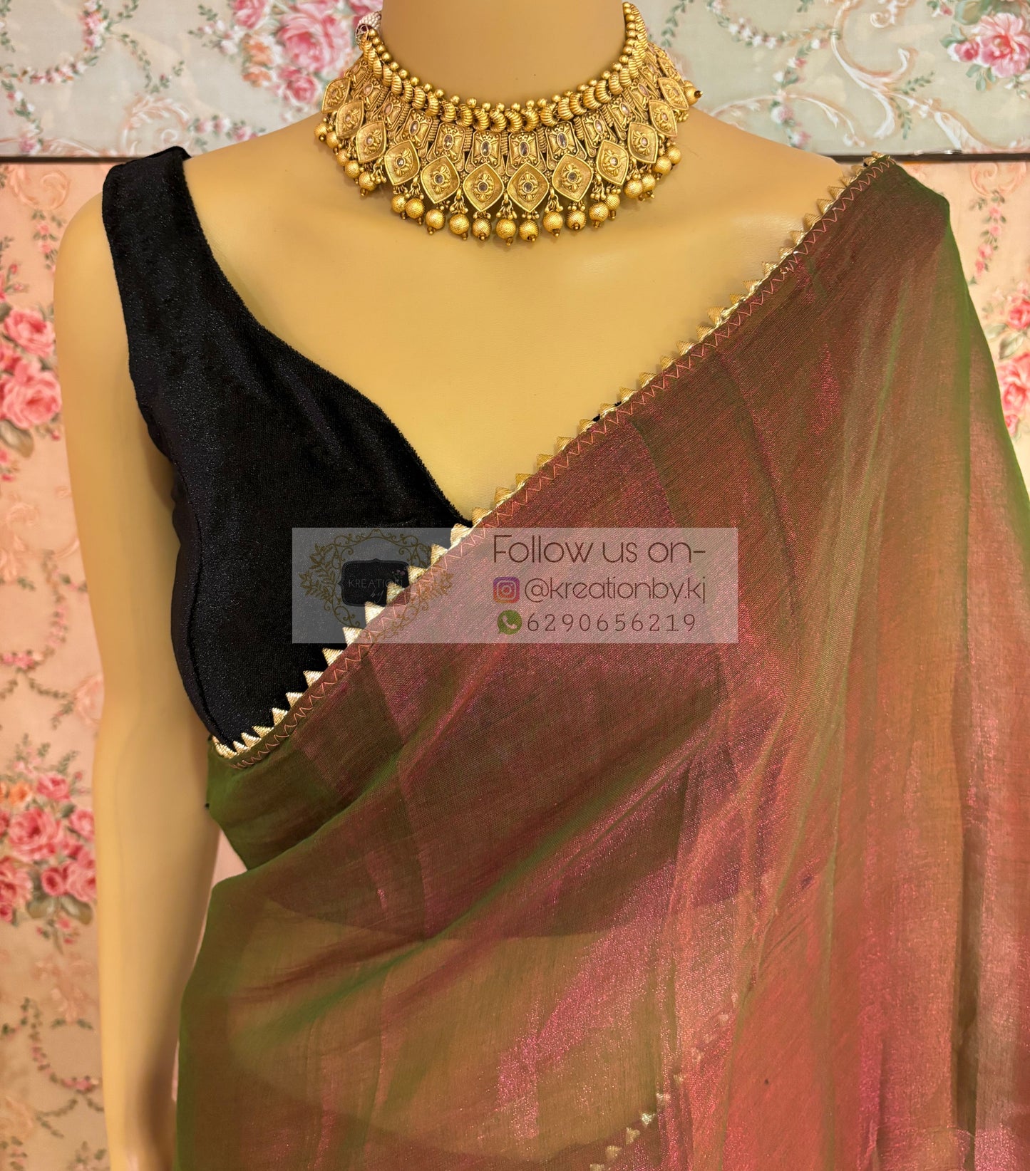 Dhup Chhaon Tissue Saree kreationbykj