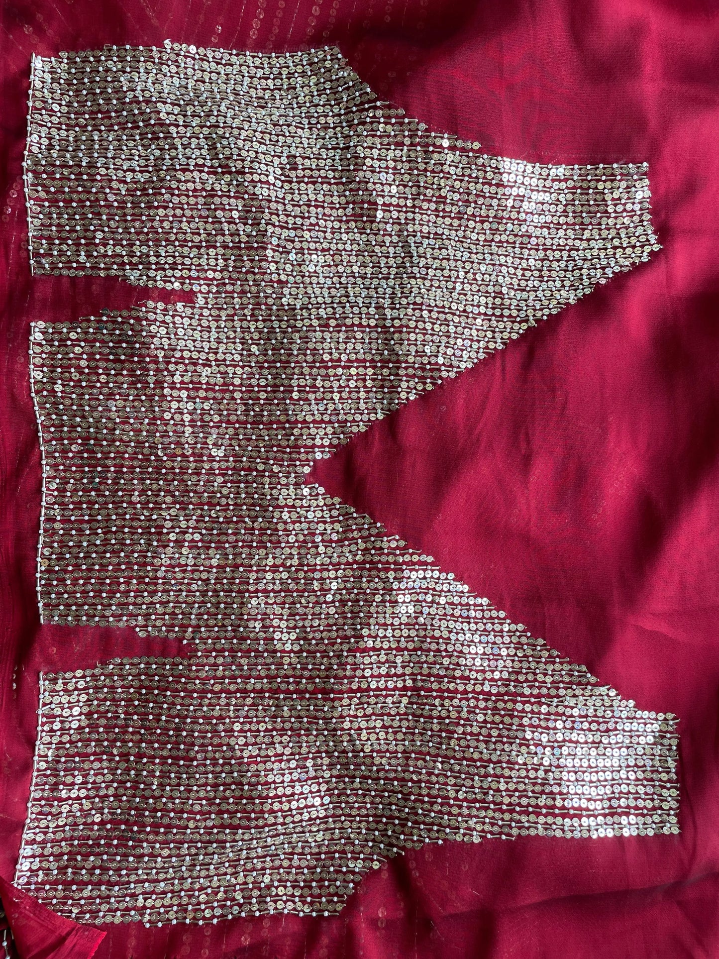 Maroon Chand Sifarish Saree for Engagement kreationbykj