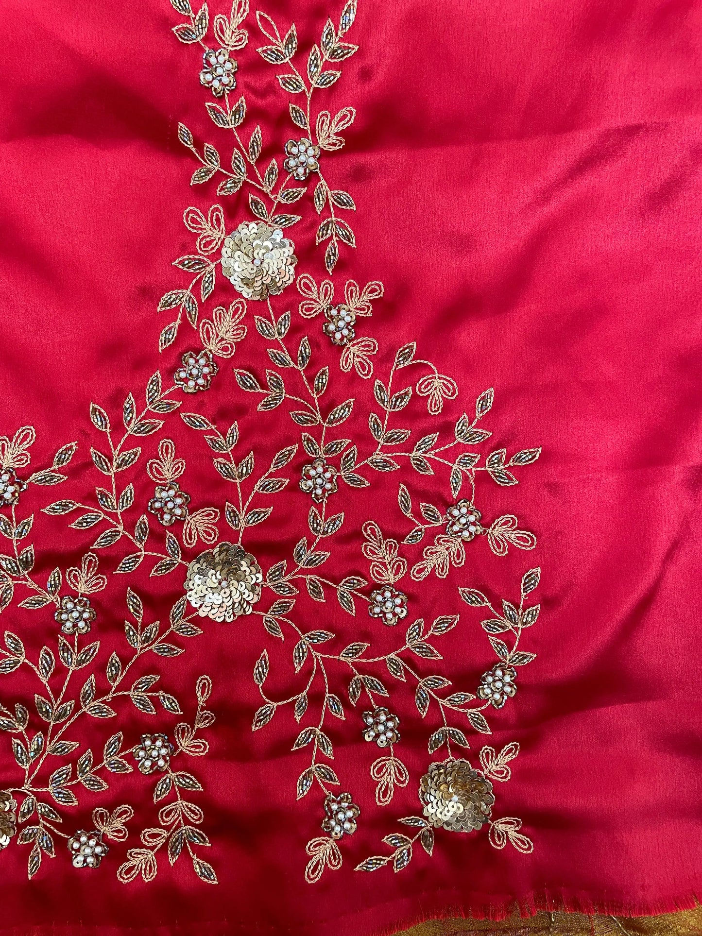 Fiery Gold Kashish Saree kreationbykj
