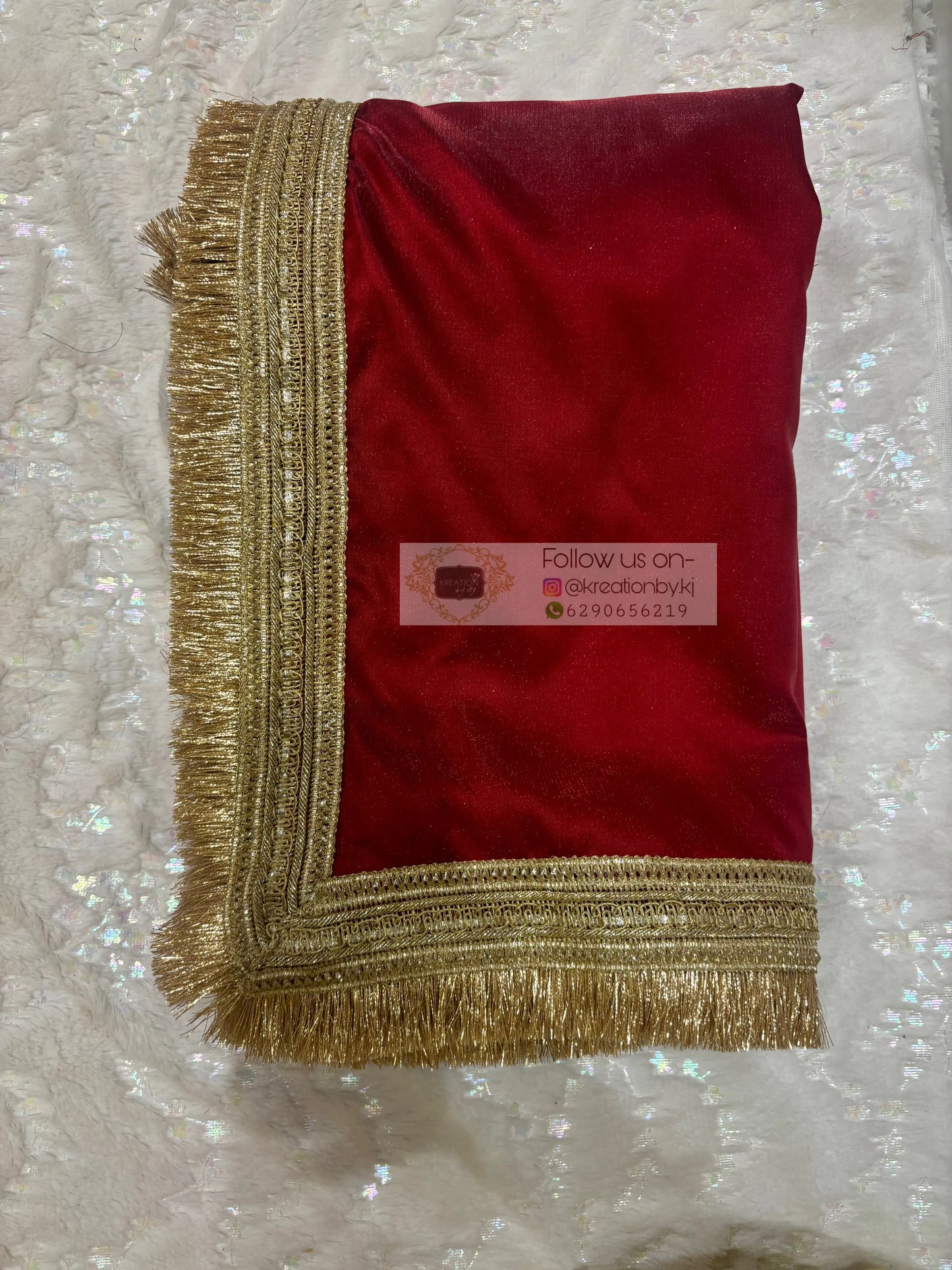 Maroon Silk Banno Saree kreationbykj