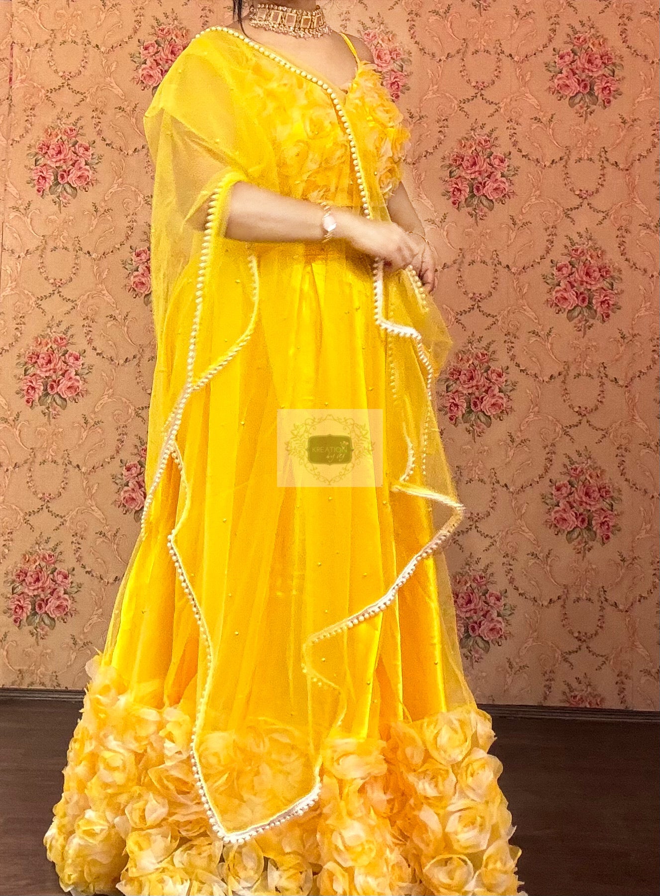 Blush Bloom Lehenga - kreationbykj