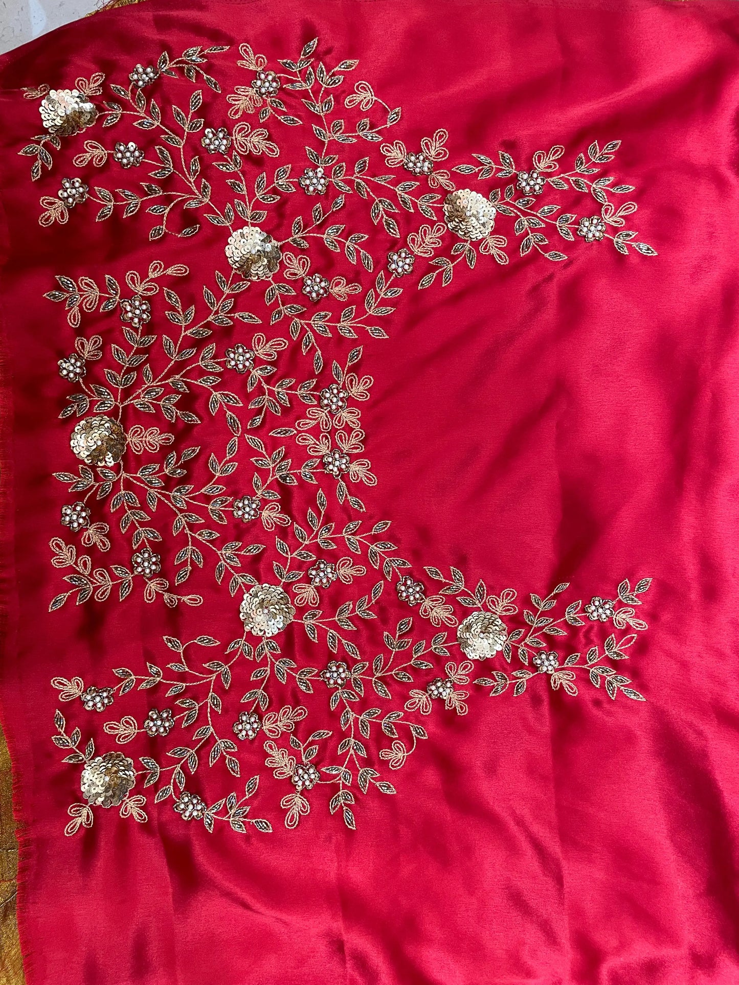Fiery Gold Kashish Saree kreationbykj