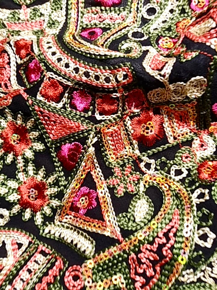 Manrangi Georgette Fabric kreationbykj