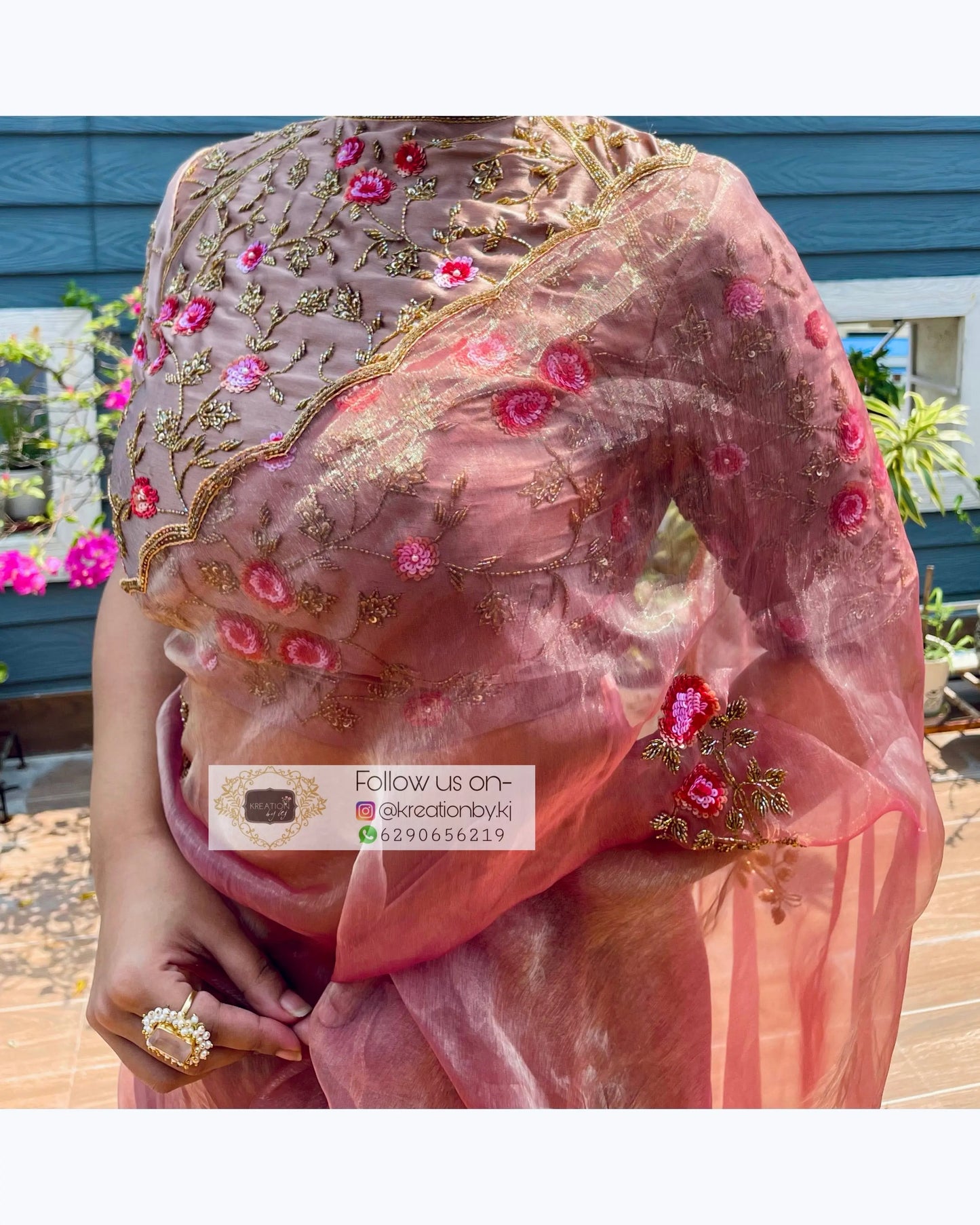 Mink Rose Blouse Piece kreationbykj