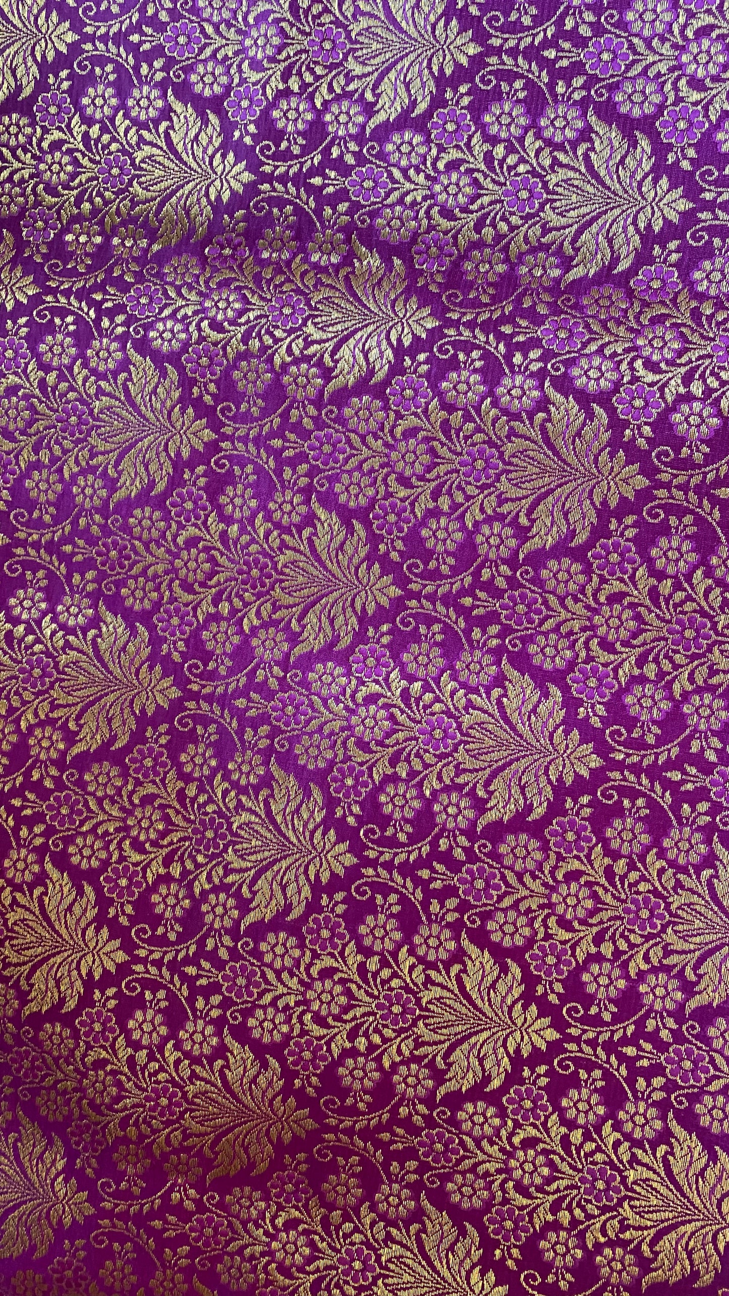 Light Purple Tissue Banarasi Saree with Golden Border kreationbykj