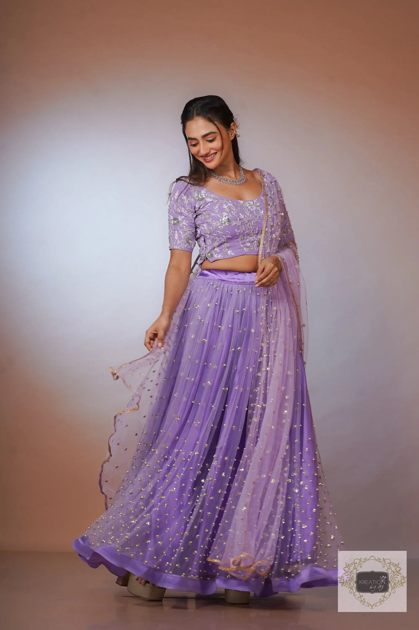 Chaand Chupa Badal Mein Lehenga Set kreationbykj