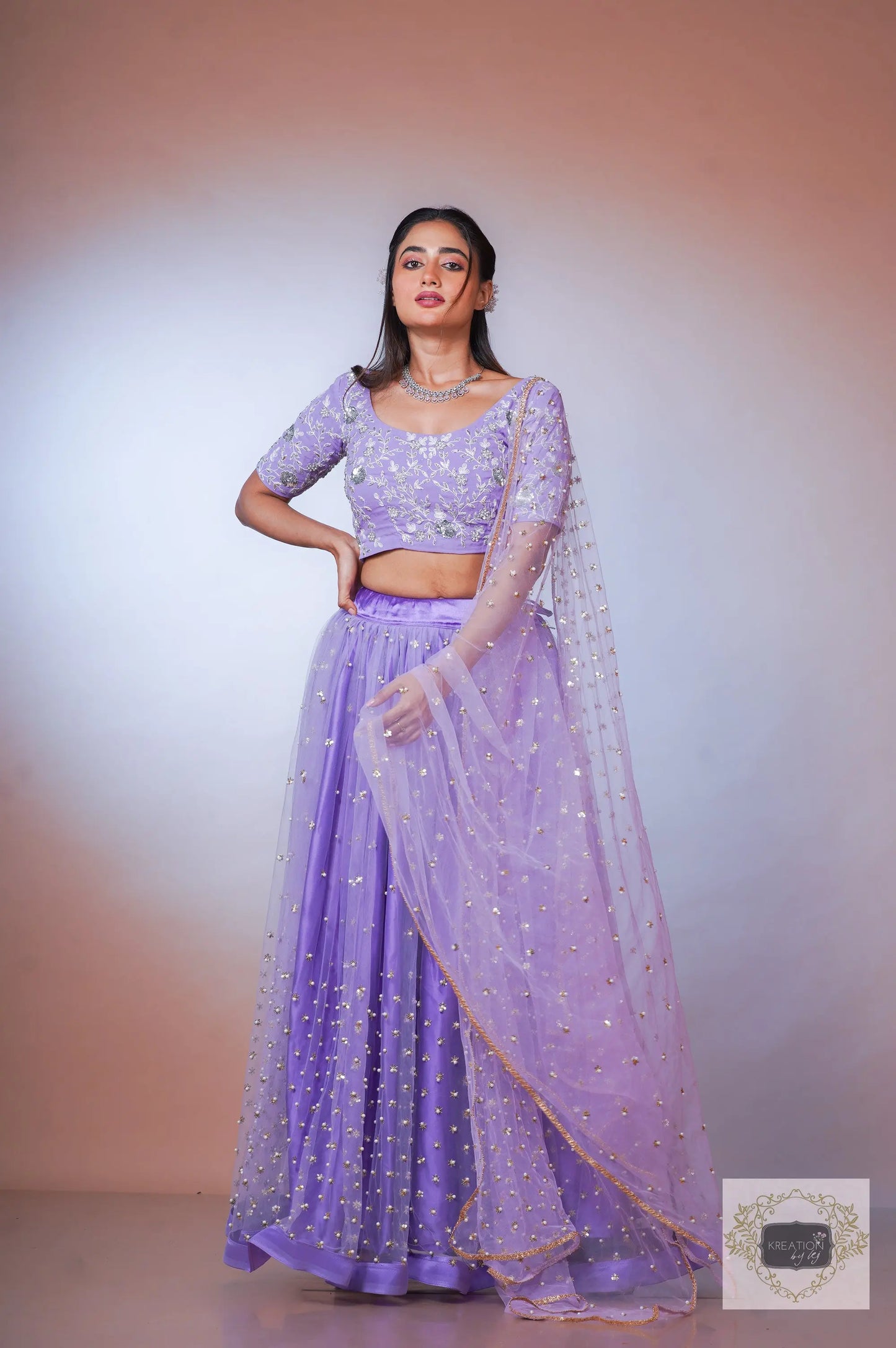 Chaand Chupa Badal Mein Lehenga Set kreationbykj