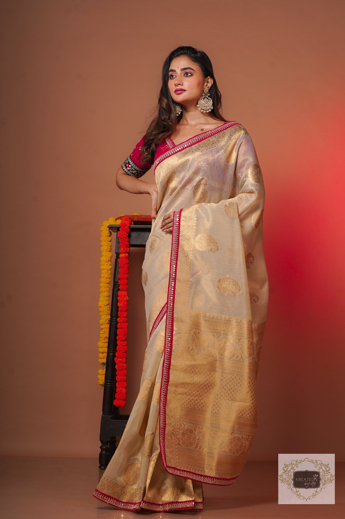Shubho Kora Banarasi Saree kreationbykj