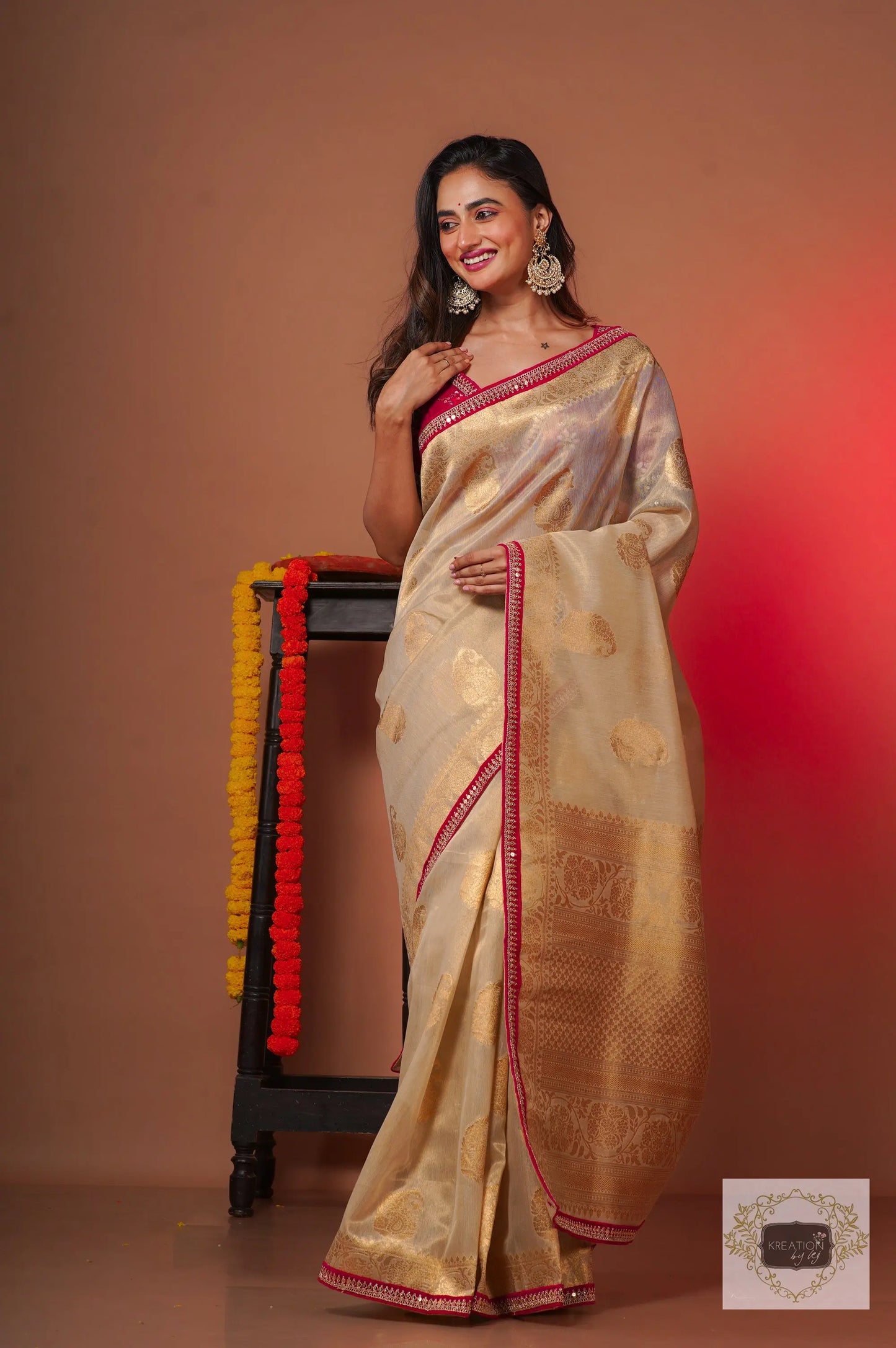 Shubho Kora Banarasi Saree kreationbykj