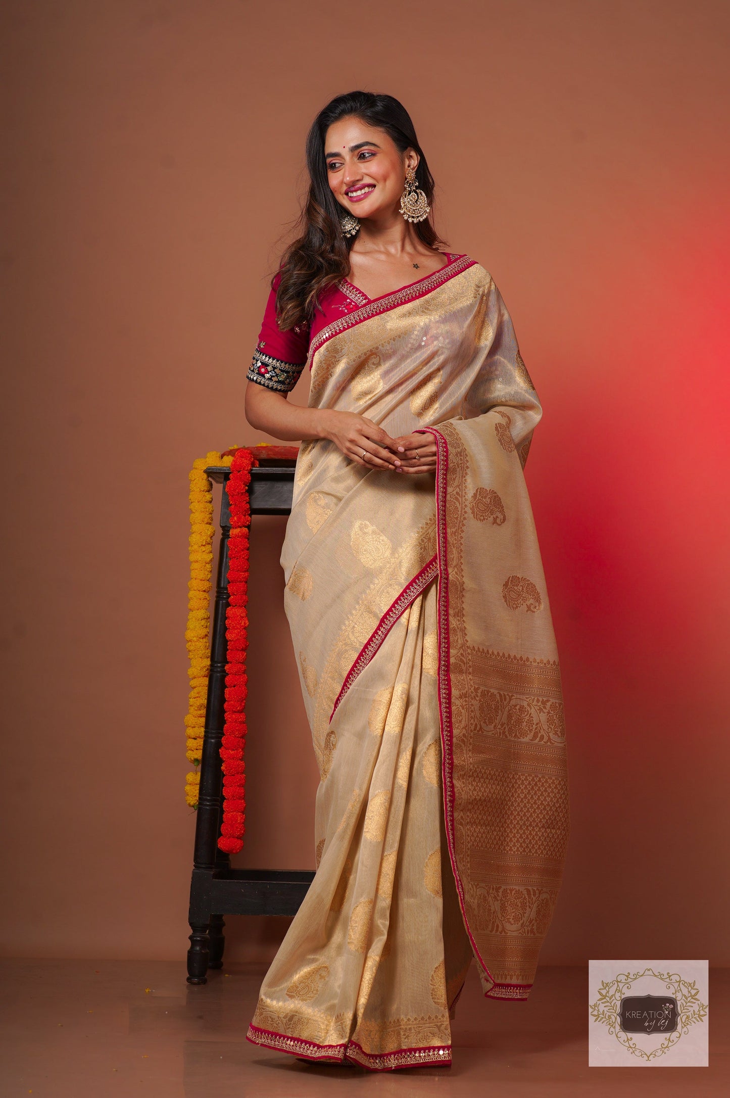 Shubho Kora Banarasi Saree kreationbykj