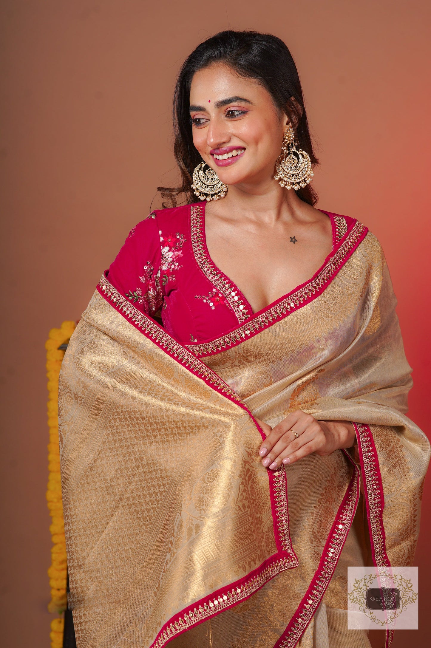 Shubho Kora Banarasi Saree kreationbykj