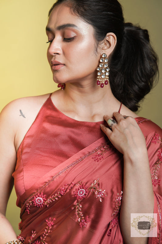 Tea Rose Halter Blouse kreationbykj