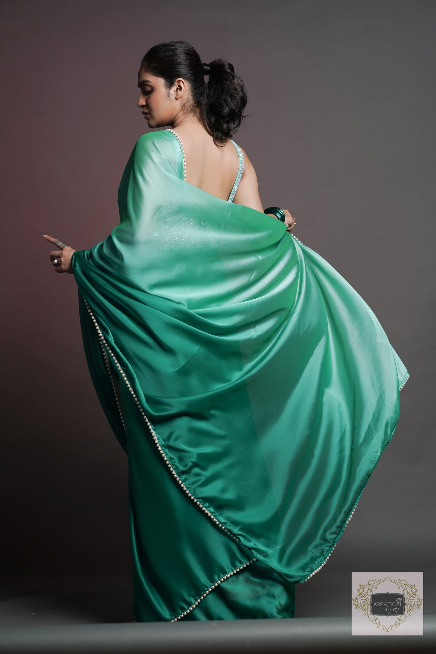Seas The Day Cocktail Saree kreationbykj