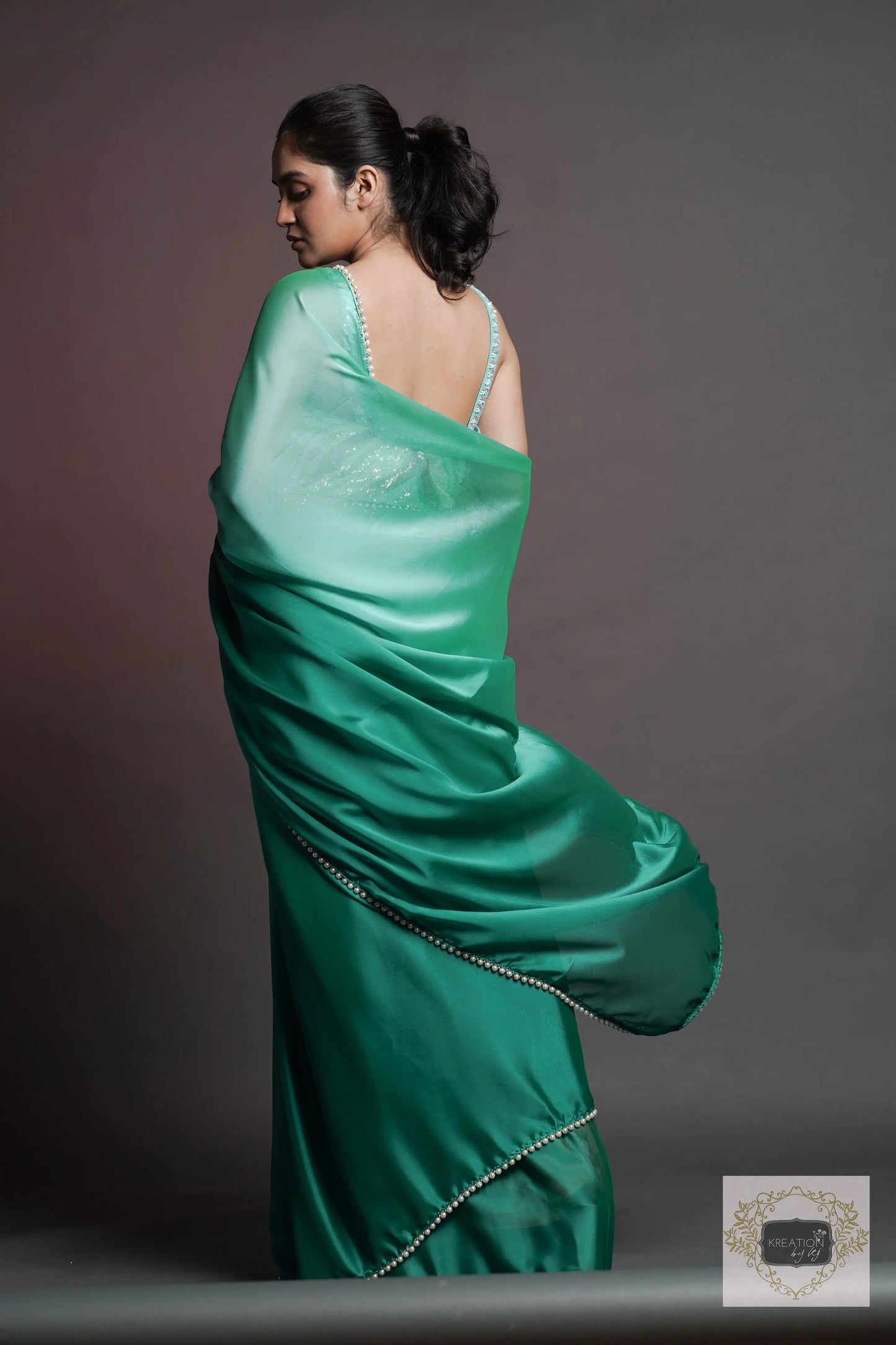 Seas The Day Cocktail Saree kreationbykj