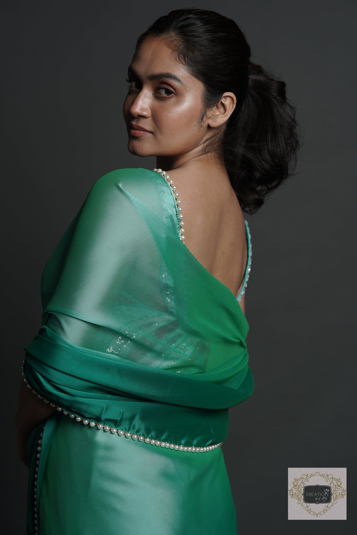 Seas The Day Cocktail Saree kreationbykj