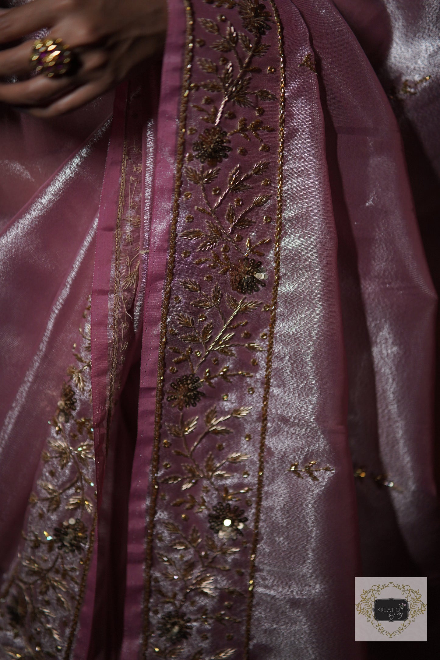 Pink Tissue Anaya Saree