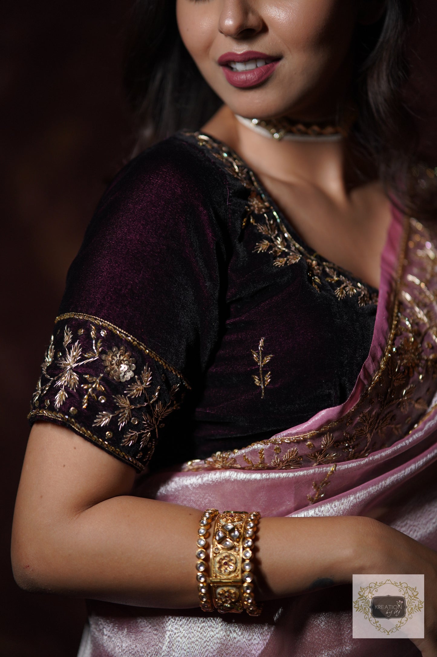 Pink Tissue Anaya Saree