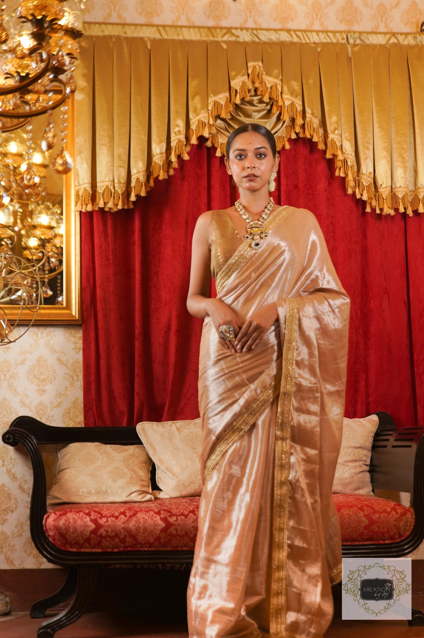 Indrani Tissue Saree kreationbykj